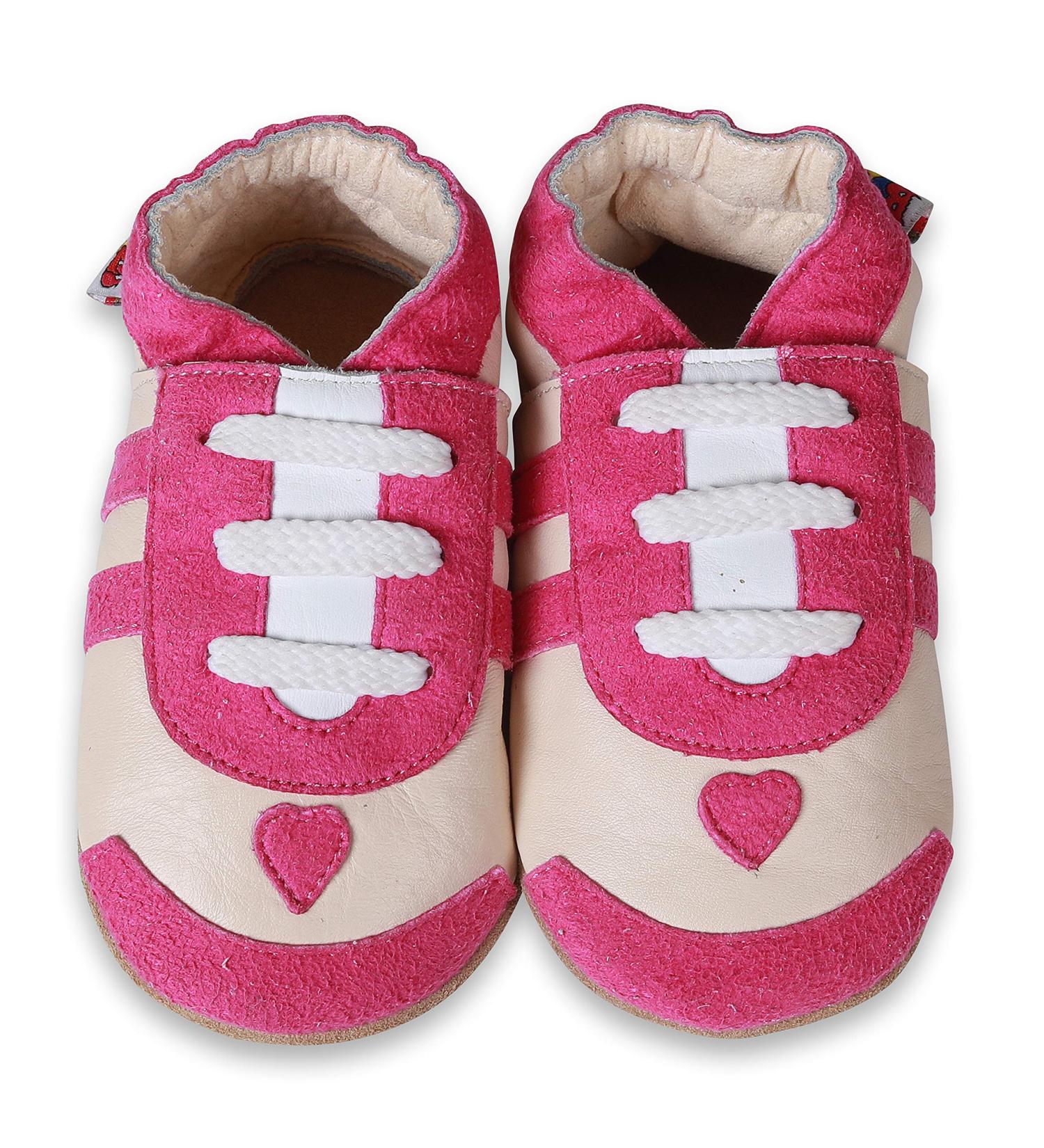 SHADOW DANCE UK Baby Girl/Boy Soft Sole Leather Winter Booties 18-24 Months - Pink Sneakers - Buy Online on GoSupps.com
