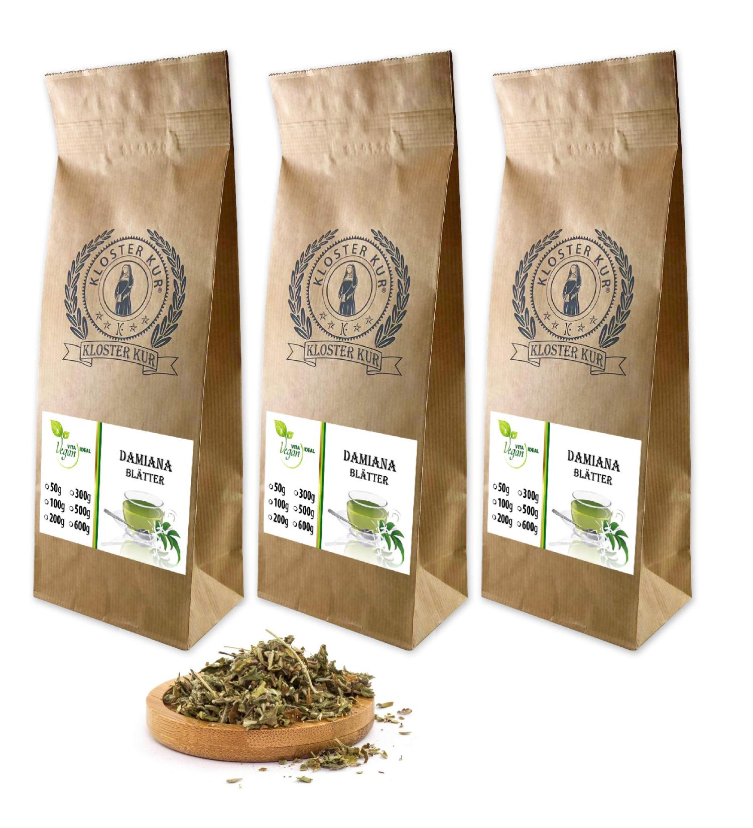 VITA IDEAL Vegan Turnera Diffusa Herb - Purely Natural No Additives - 3x200g for Intense Wellness - Buy Online on GoSupps.com