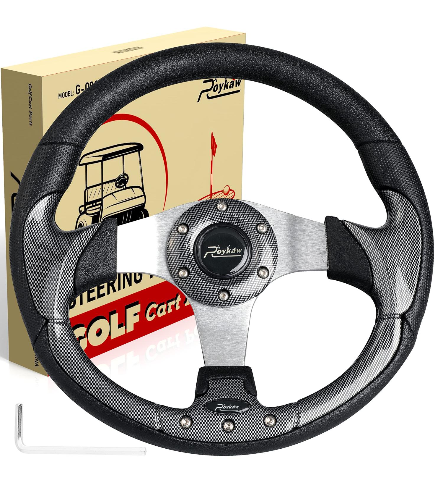 Roykaw Golf Cart Steering Wheel Hub Adapter - EZGO Club Car Yamaha Style 2 (Black) - Buy Online on GoSupps.com