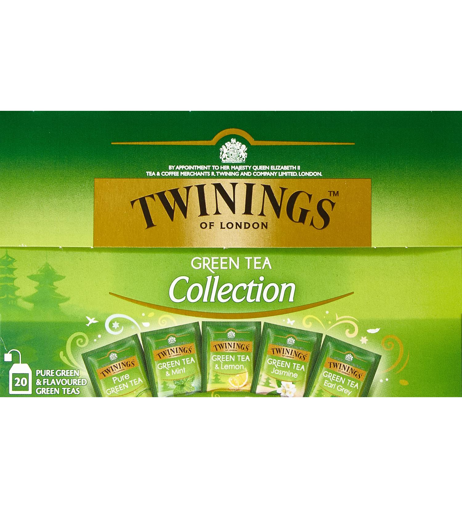 Twinings of London Green Tea Selection - 20 Piece Collection (34g) - Premium Quality Green Tea for Optimal Health - Buy Online on GoSupps.com