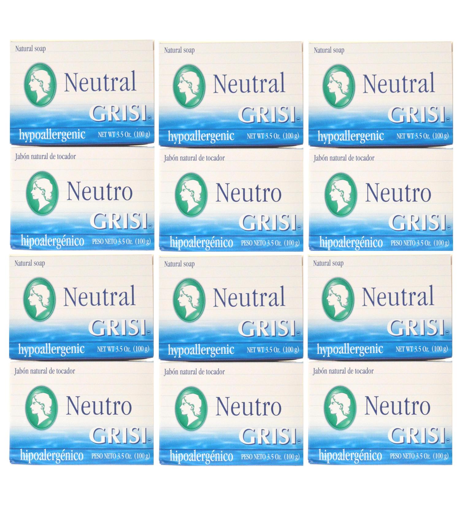 30 Hypoallergenic Soap Bars - Chemical-Free Colorless & Aroma-Free Grisi Neutral Soap for Sensitive Skin - Buy Online on GoSupps.com