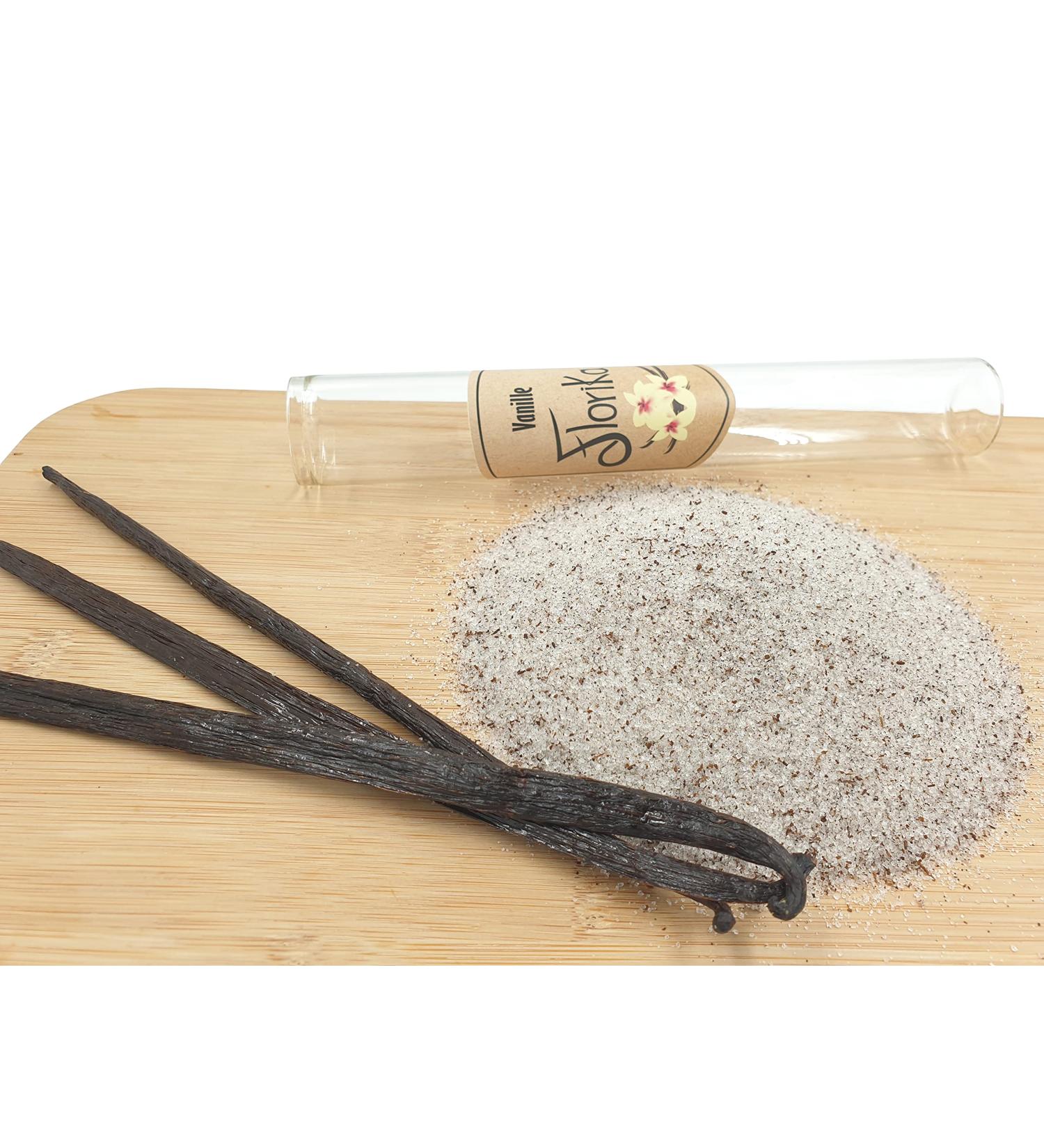 Vanilla sugar Florika Vanilla 100 g with Gourmet quality grounded vanilla bean 100% organic for baking and sweetening - Buy Online on GoSupps.com