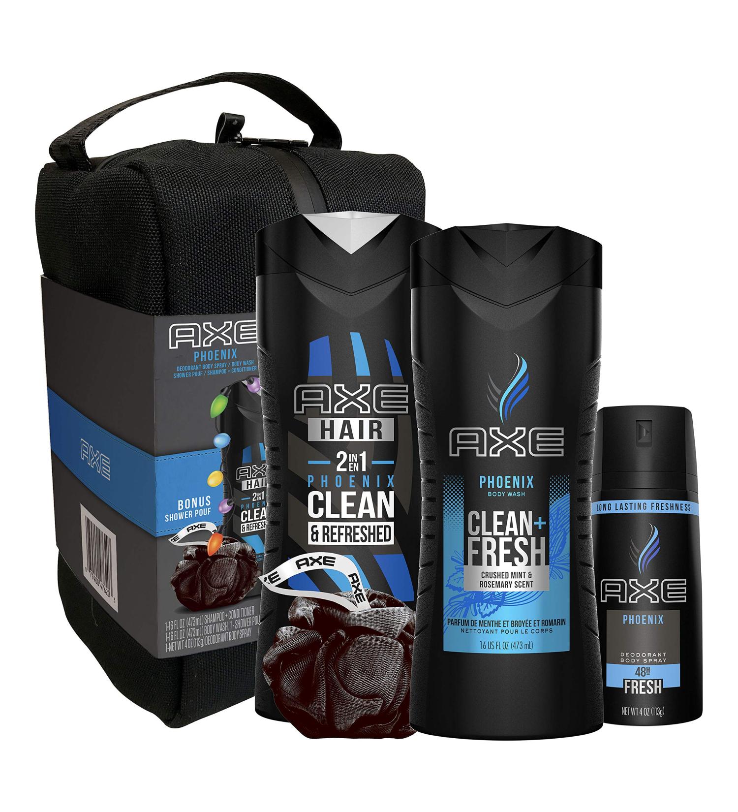 Axe Phoenix Holiday Gift Set - Body Spray, Deodorant Stick & Body Wash - 3pc Grooming Bundle - Buy Online on GoSupps.com