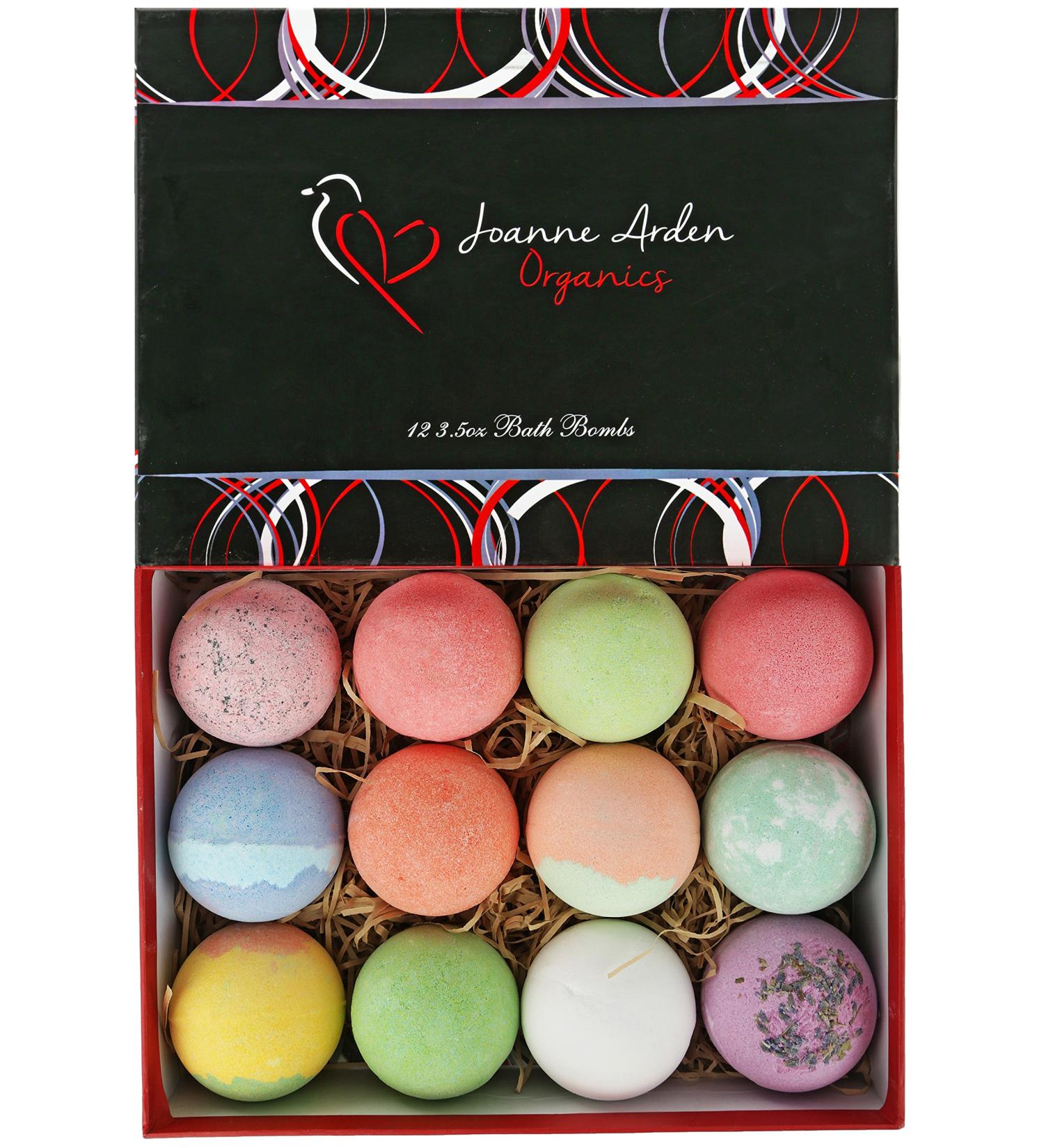 12-Piece USA Bath Bombs Gift Set for Bubble & Spa Baths - Handmade Shea Butter & Essential Oils, Moisturizing Fizzy Balls for Men & Women - Buy Online on GoSupps.com