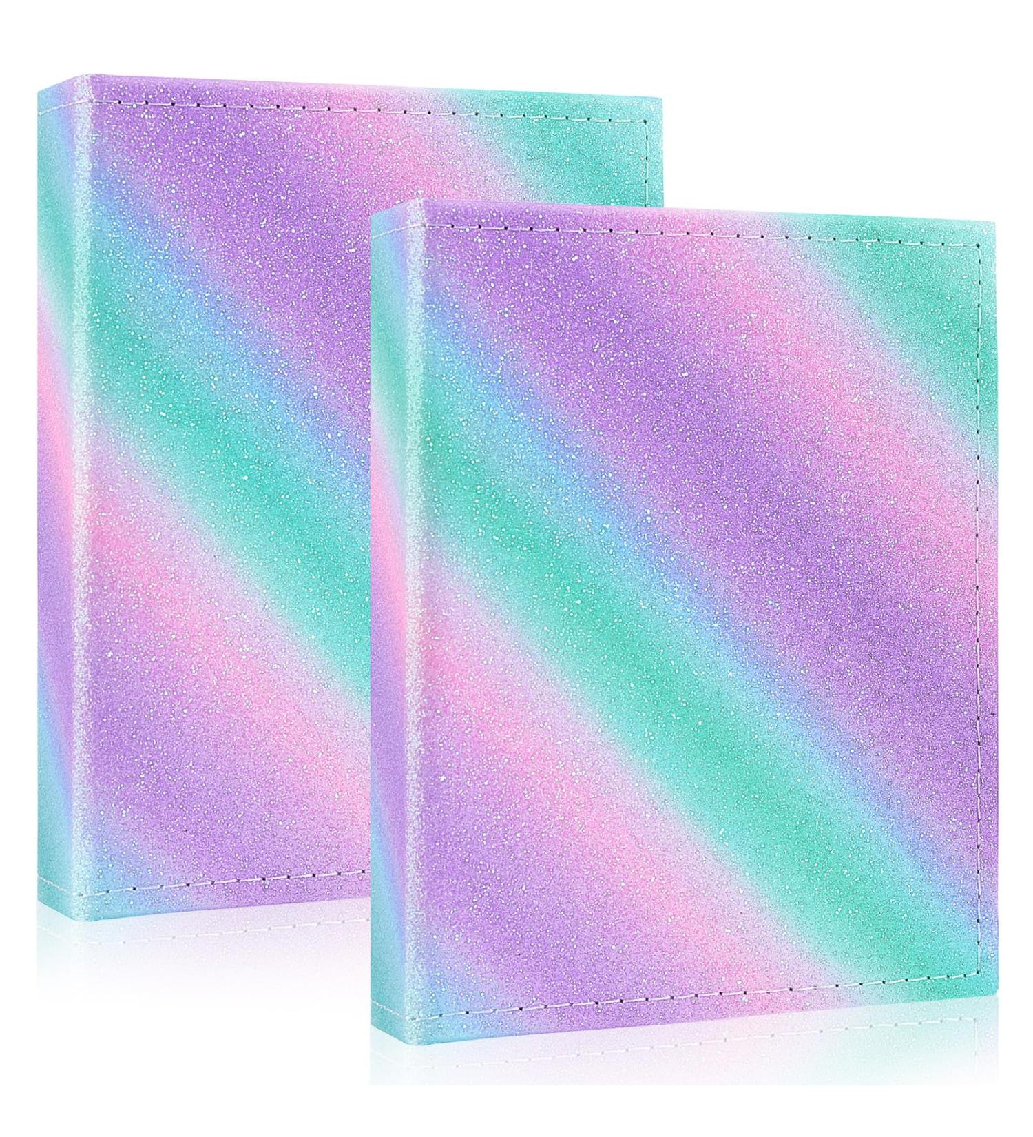 Basumee Small Photo Album 15x10CM - Holds 52 Photos, Ideal for Baby Kids Birthday, Family Anniversary - Purple Blue, 2 Pcs - Buy Online on GoSupps.com