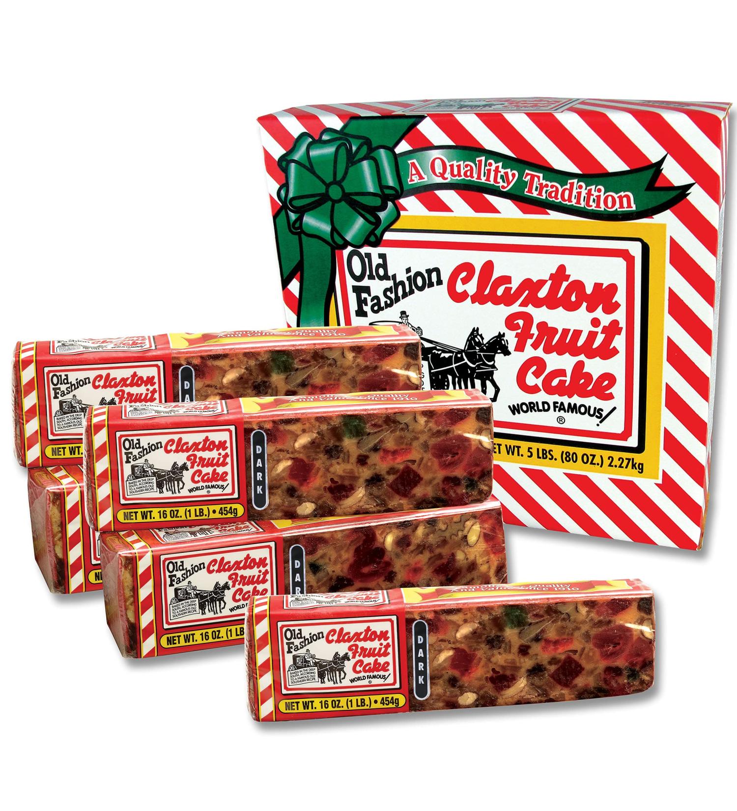 Fruit Cake 5 - 1 Lb Dark Recipe Claxton Fruitcakes - Buy Online on GoSupps.com