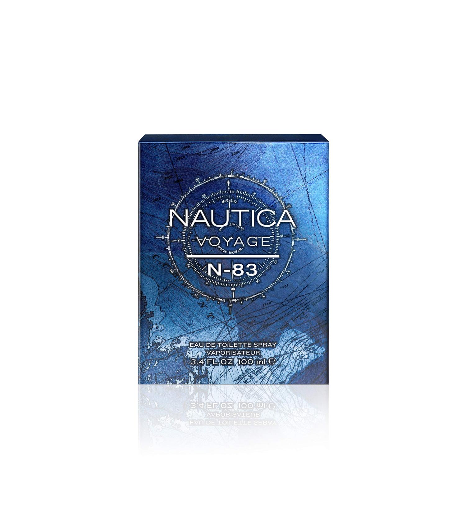 Nautica Voyage N-83 Eau de Toilette 3.4 fl oz (Pack of 1) Notes of Spicy Mint Cardamom and Musk Men's Fragrance Long Lasting Everyday Fragrance Travel Size - Buy Online on GoSupps.com