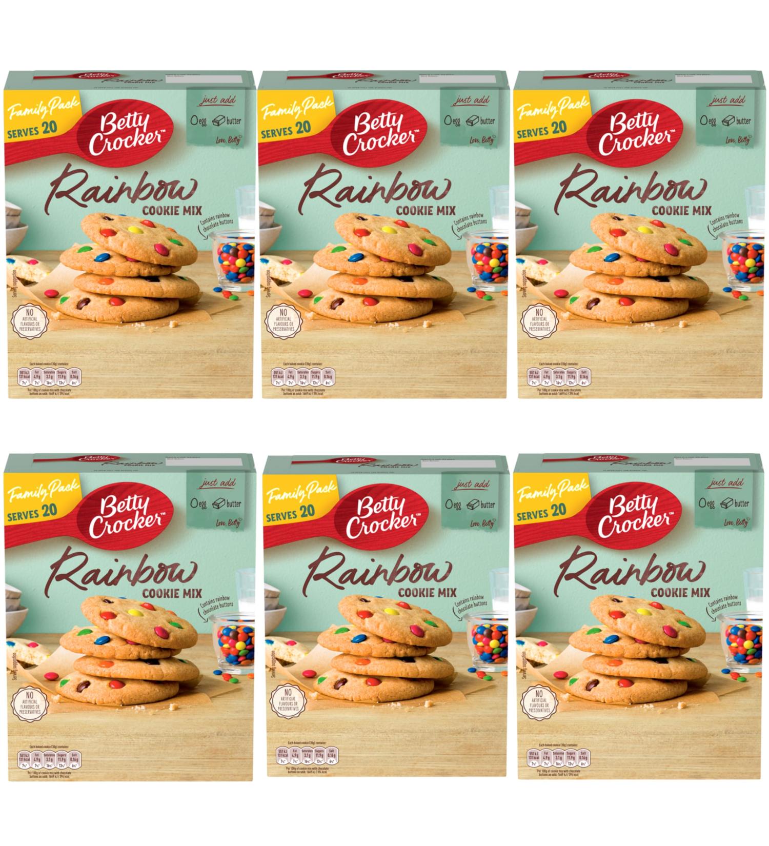 Betty Crocker Rainbow Cookie 6x495G - Buy Online on GoSupps.com