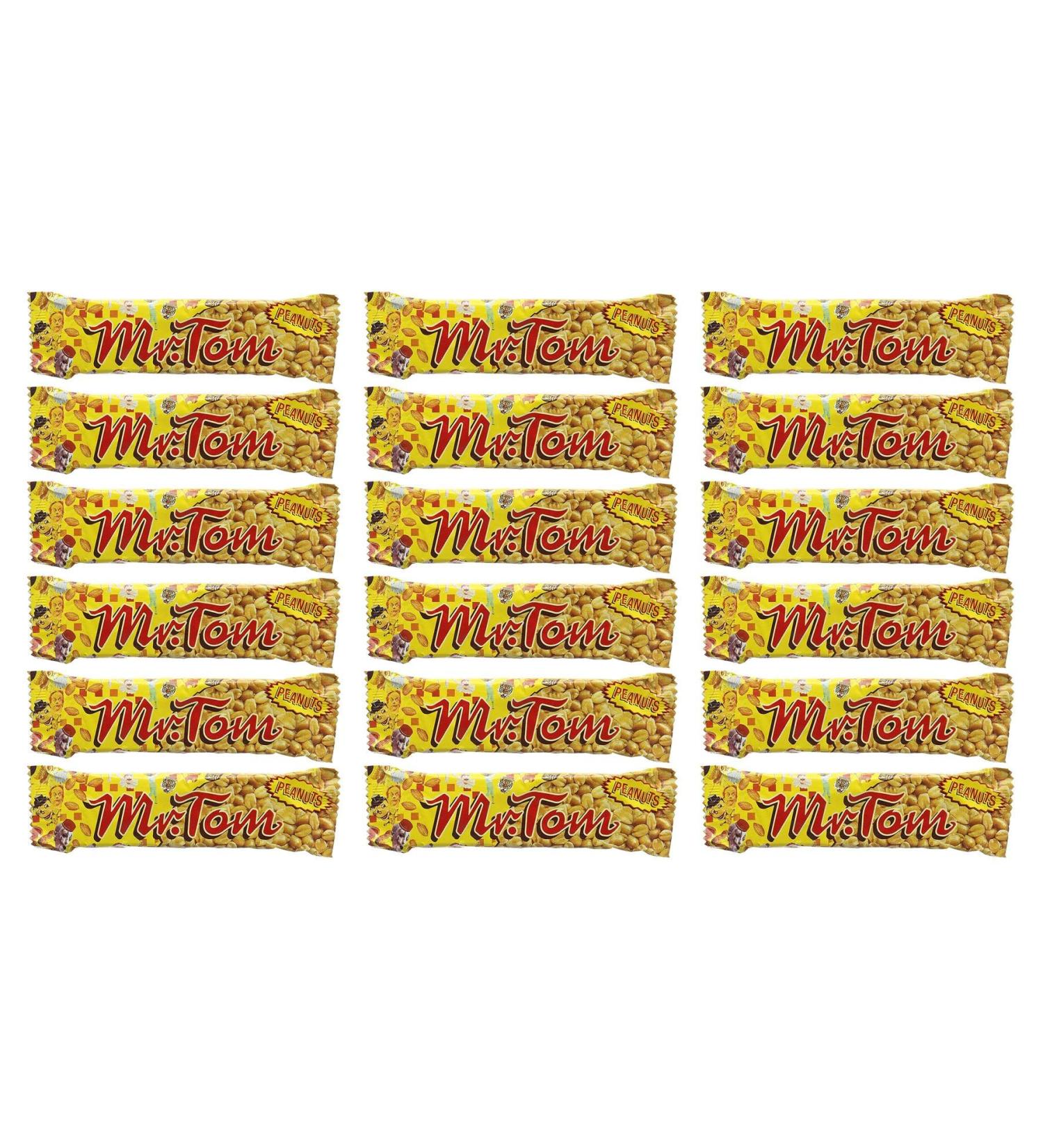 Mr Tom Mr Tom Pack of 18 Peanut Bars 40g