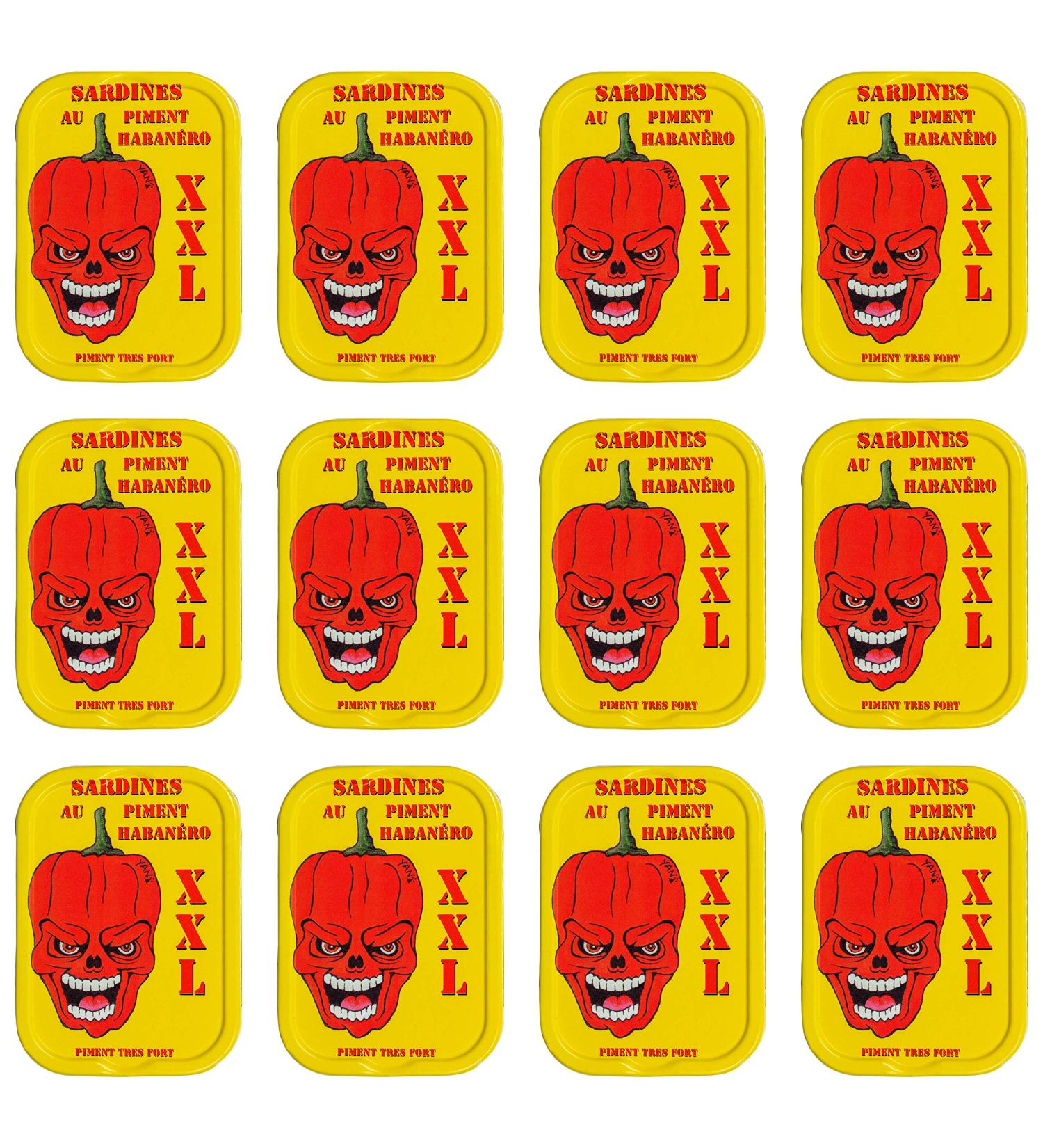 Buy La Quiberonnaise Habanero Sardines 12x115g - Spicy Gourmet Snack | International Shipping - Buy Online on GoSupps.com