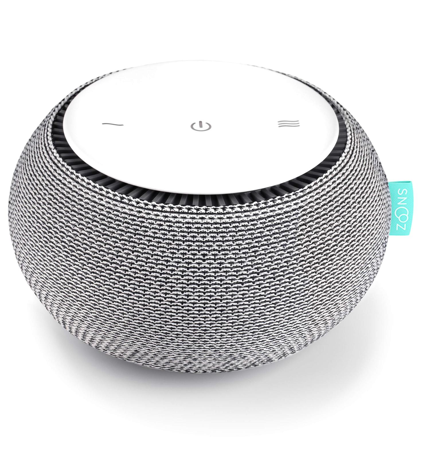 SNOOZ Smart White Noise Machine - Real Fan Inside, White Noise Sounds, App Control, Sleep Timer & Night Light - Buy Online on GoSupps.com