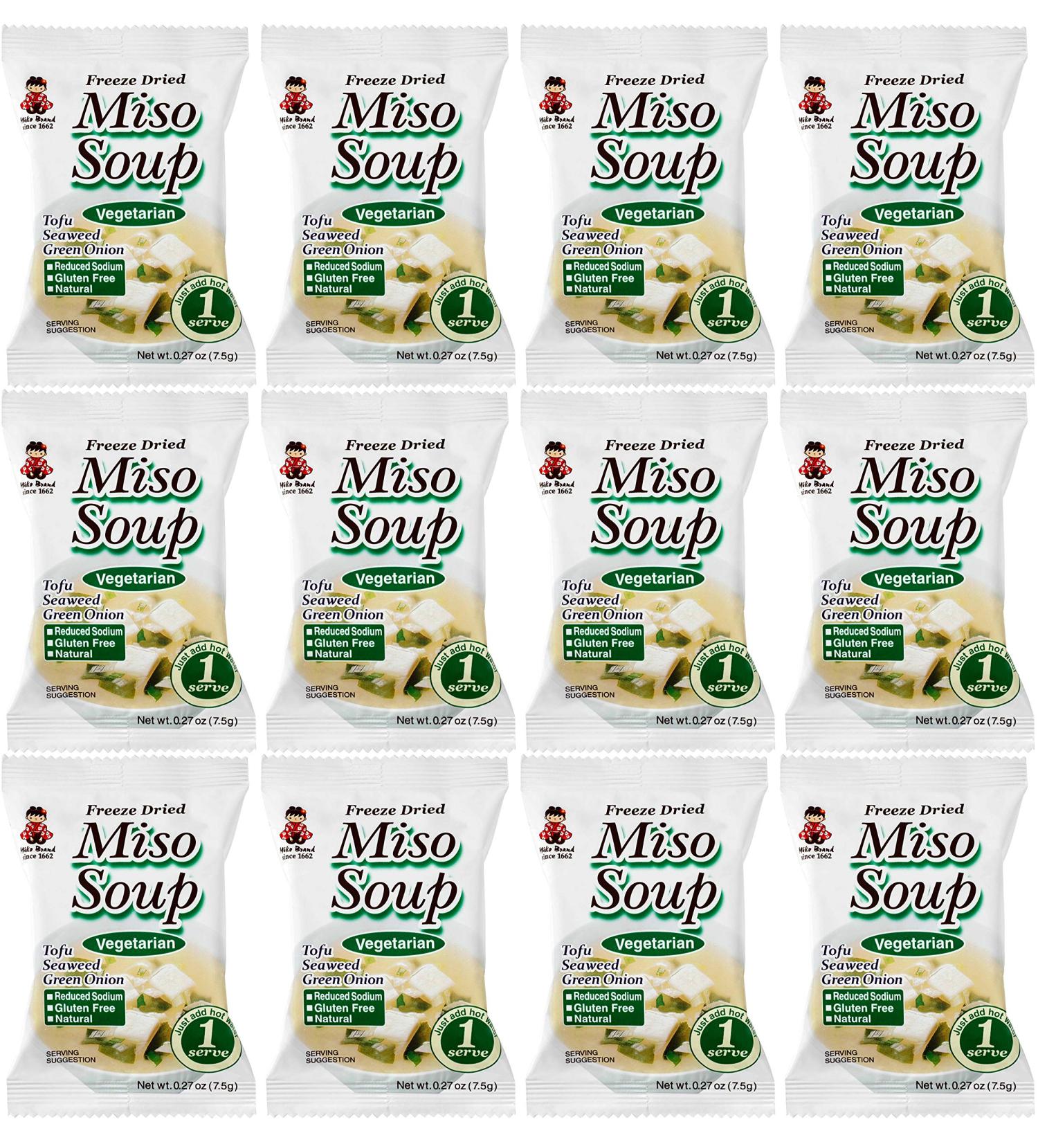 Miko Brand Freeze Dried Soup  Vegetarian  miso  3.24 Ounce (Pack of 12) - Buy Online on GoSupps.com