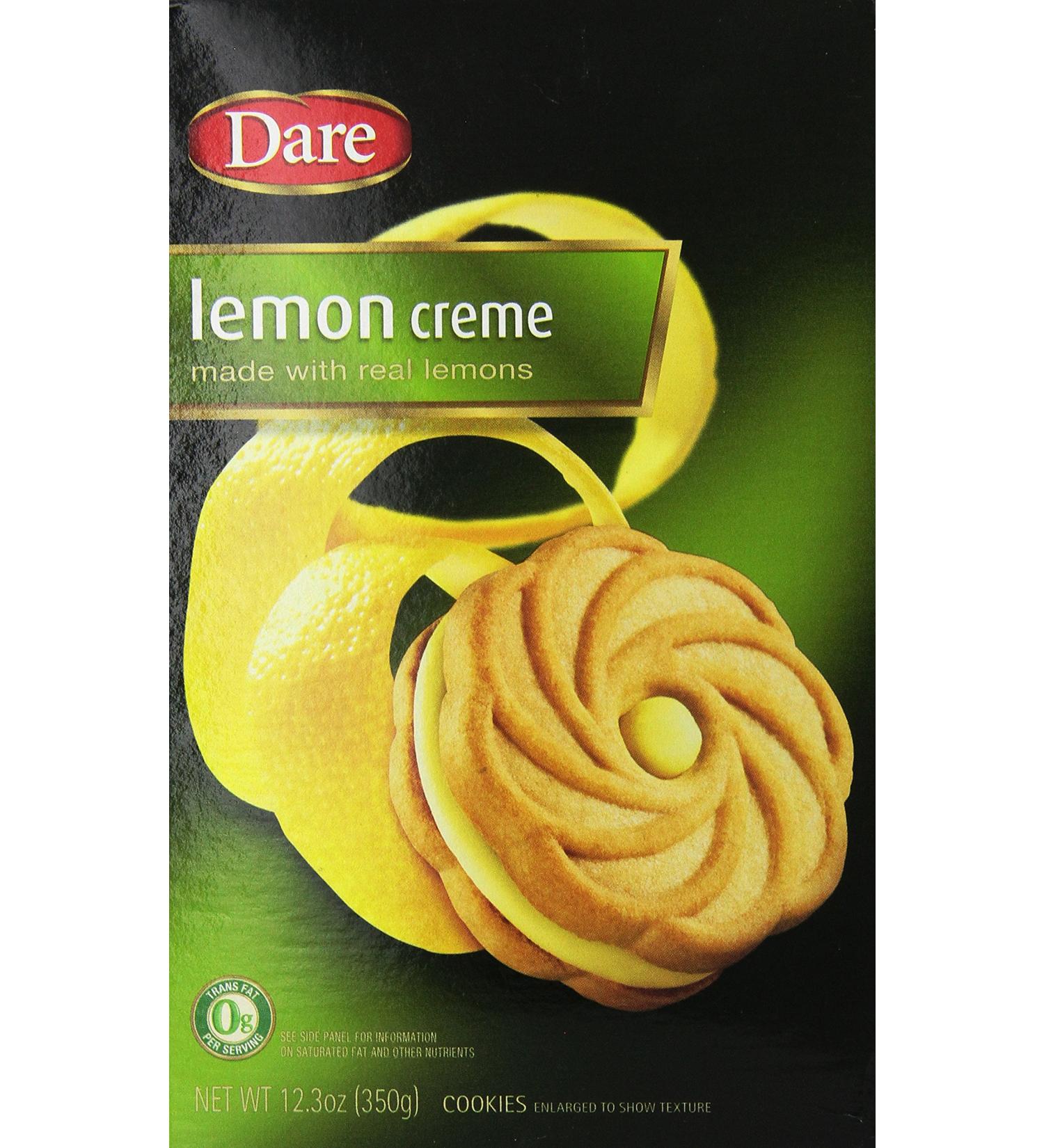 Dare Cookie Lemon Creme 10.2oz (290g) Pack of 2 - 12.3 Ounce Delicious Treats - Buy Online on GoSupps.com