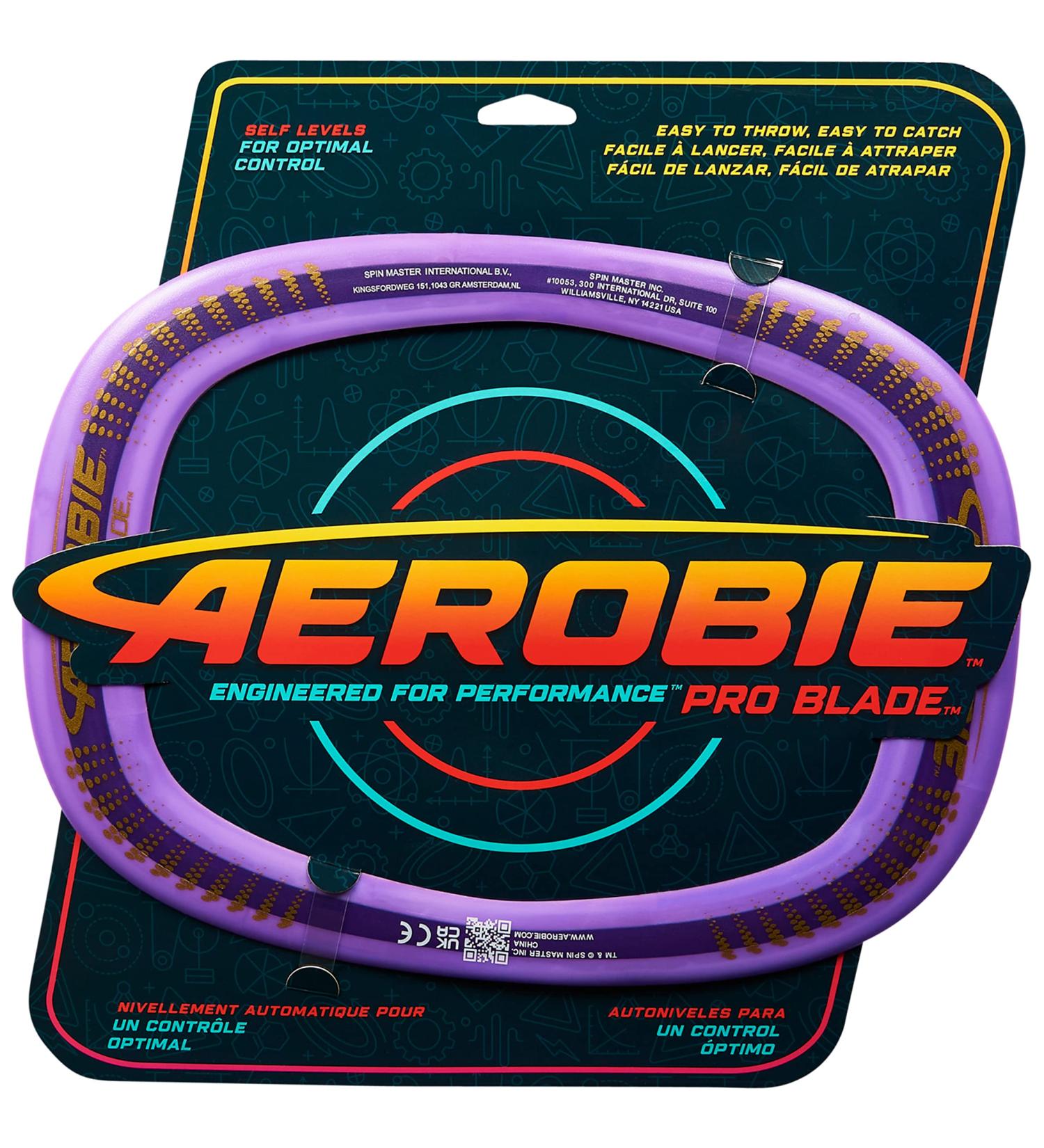 Aerobie Pro Blade Rectangular Throwing Ring - Purple Outdoor Play Equipment for All Ages | International Shipping - Buy Online on GoSupps.com