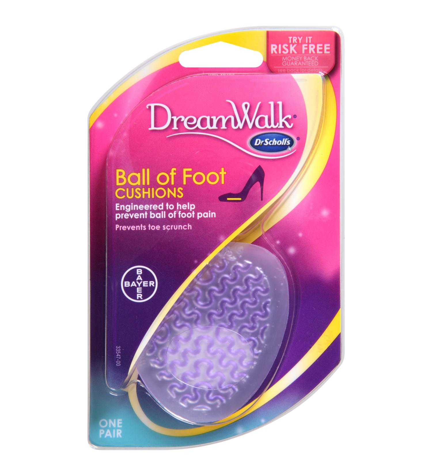 Dr. Scholl's DreamWalk Ball of Foot Cushions - Ultimate Comfort for Foot Pain Relief | International Shipping - Buy Online on GoSupps.com
