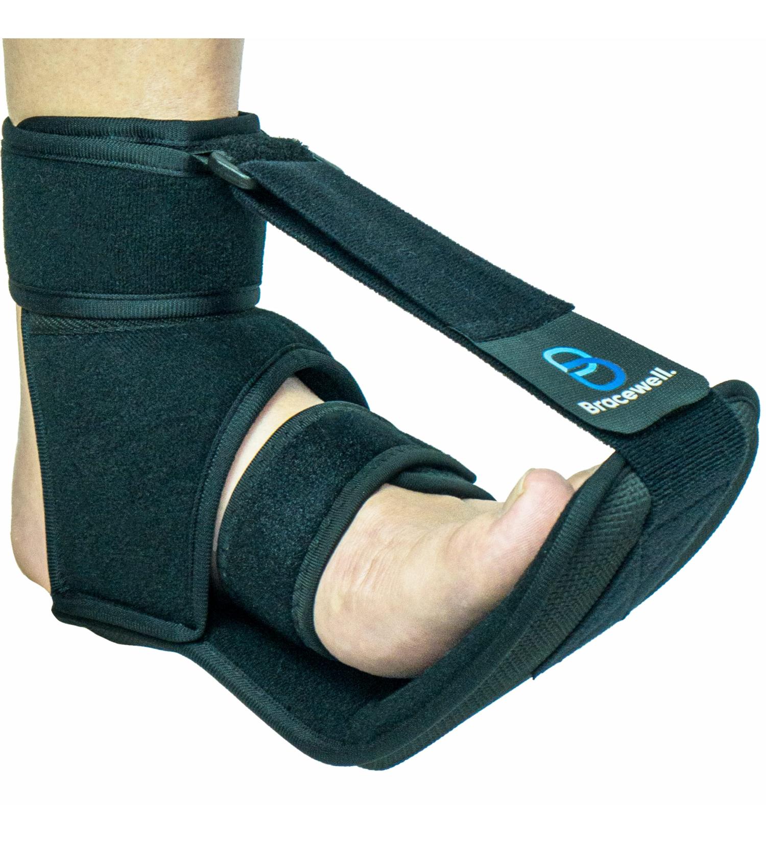 Bracewell Plantar Fasciitis Open Night Sock Splint - Large Size for Morning Pain Relief | Heel Pain Stretcher Replacement for Soft Stretching Brace Boot - Buy Online on GoSupps.com