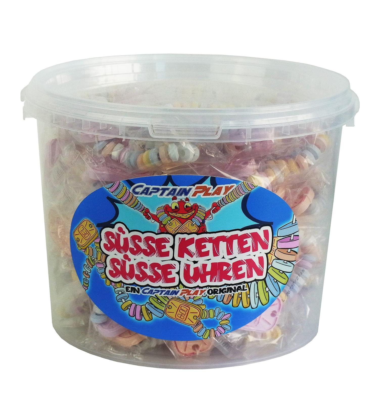 Buy CAPTAIN PLAY Retro Candy Box - 50 Specialty Sweets with Watches & Chains - International Shipping Available - Buy Online on GoSupps.com