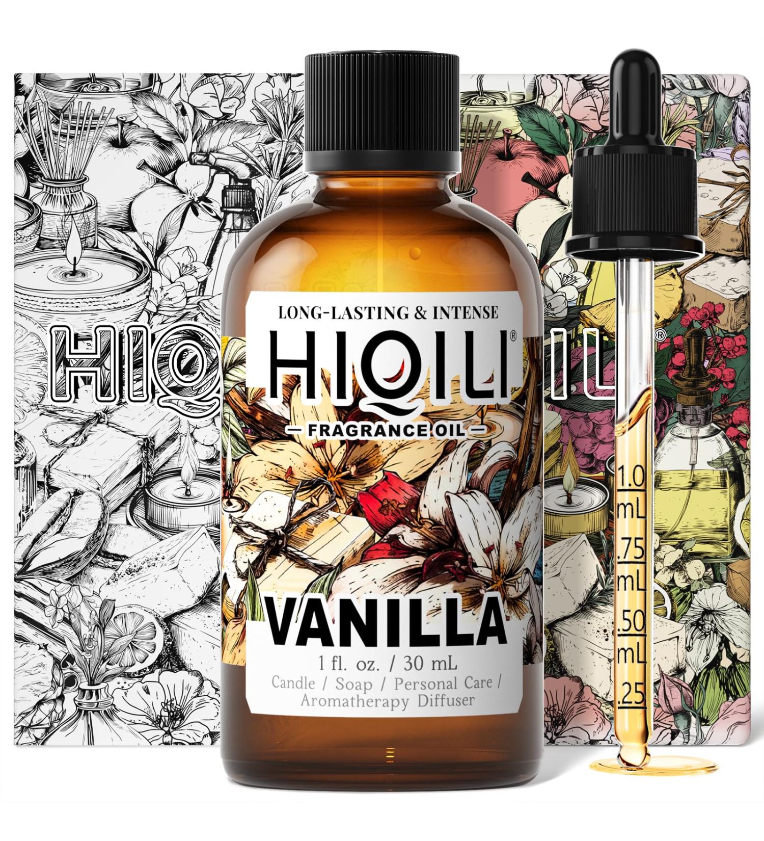 HIQILI Vanilla Fragrance Oil for Body Spray Diffuser Use Essential Oil for Candle Soap and Women Perfume Making - 1 Fl Oz Gourmand-Vanilla 1 Fl Oz (Pack of 1) - Buy Online on GoSupps.com