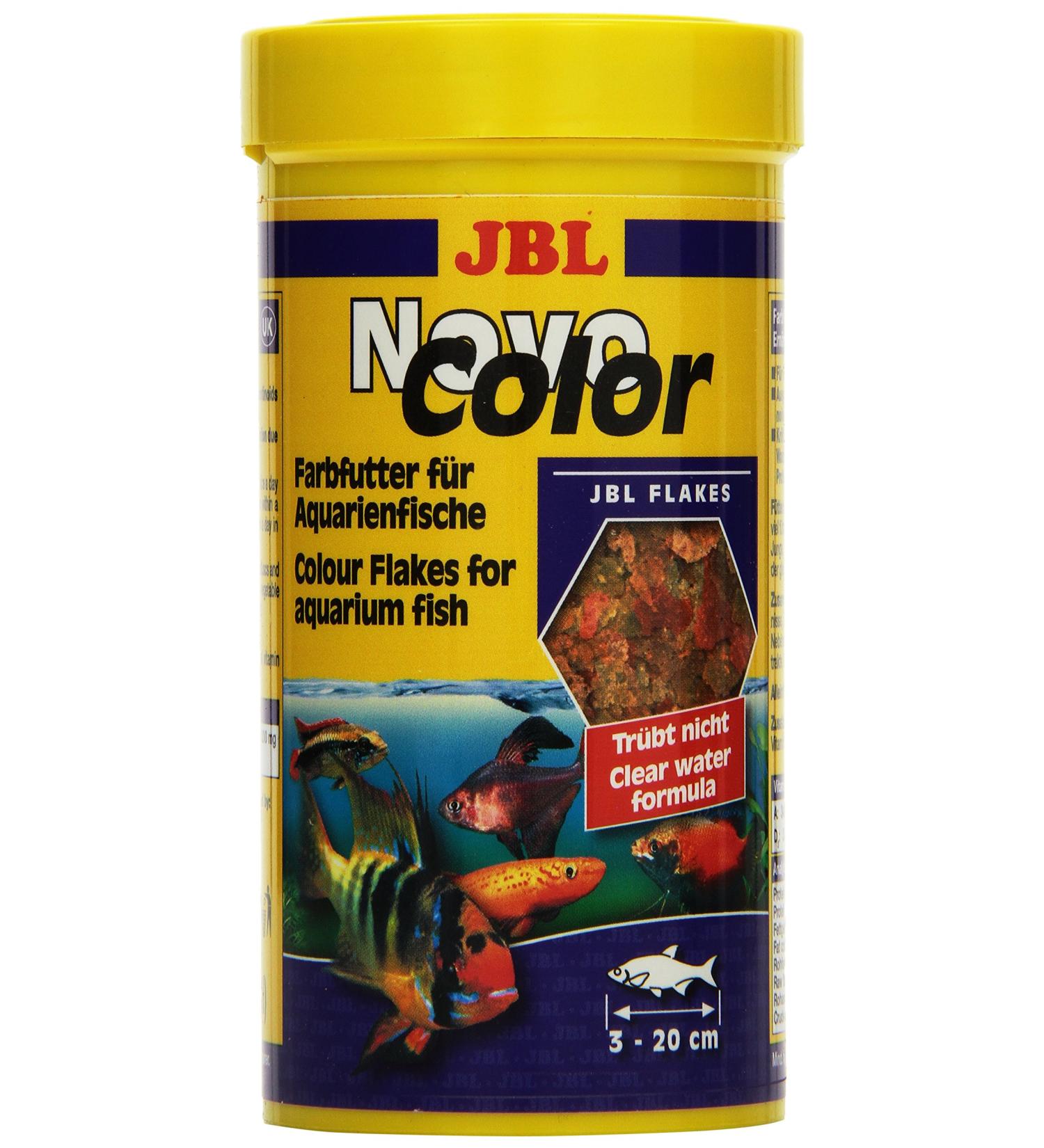 JBL NovoColor 30157 - Complete Food for Colorful Aquarium Fish | 250ml Flakes | Premium Fish Food Online - Buy Online on GoSupps.com