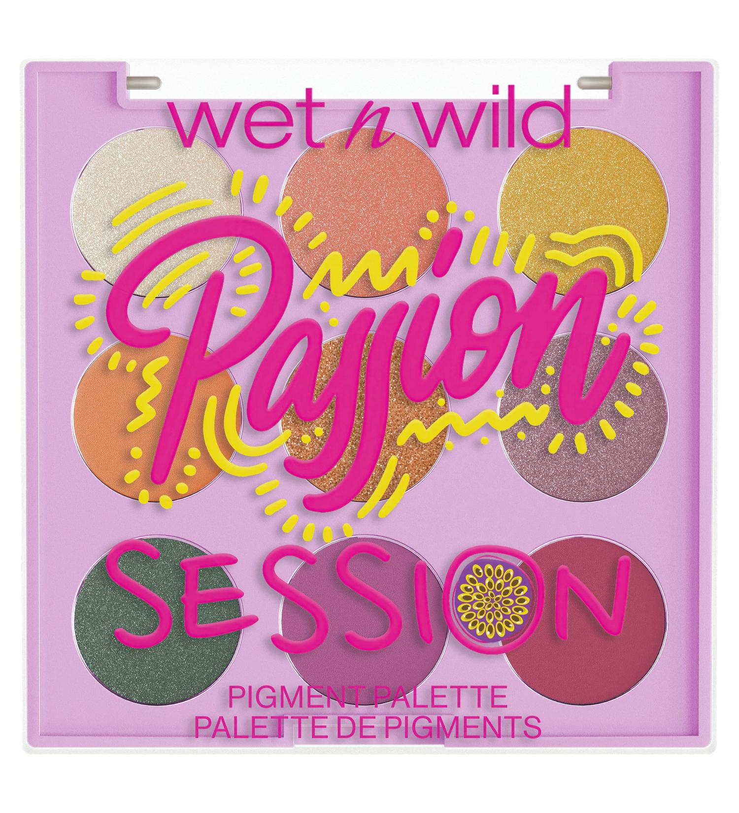 wet n wild Pigment Palette Wild Crush Passion Collection Eyeshadow Palette with 9 Ultra-Pigmented Colors Smoothing and Hydrating Formula Passion Fruit Scent Passion Session - Buy Online on GoSupps.com