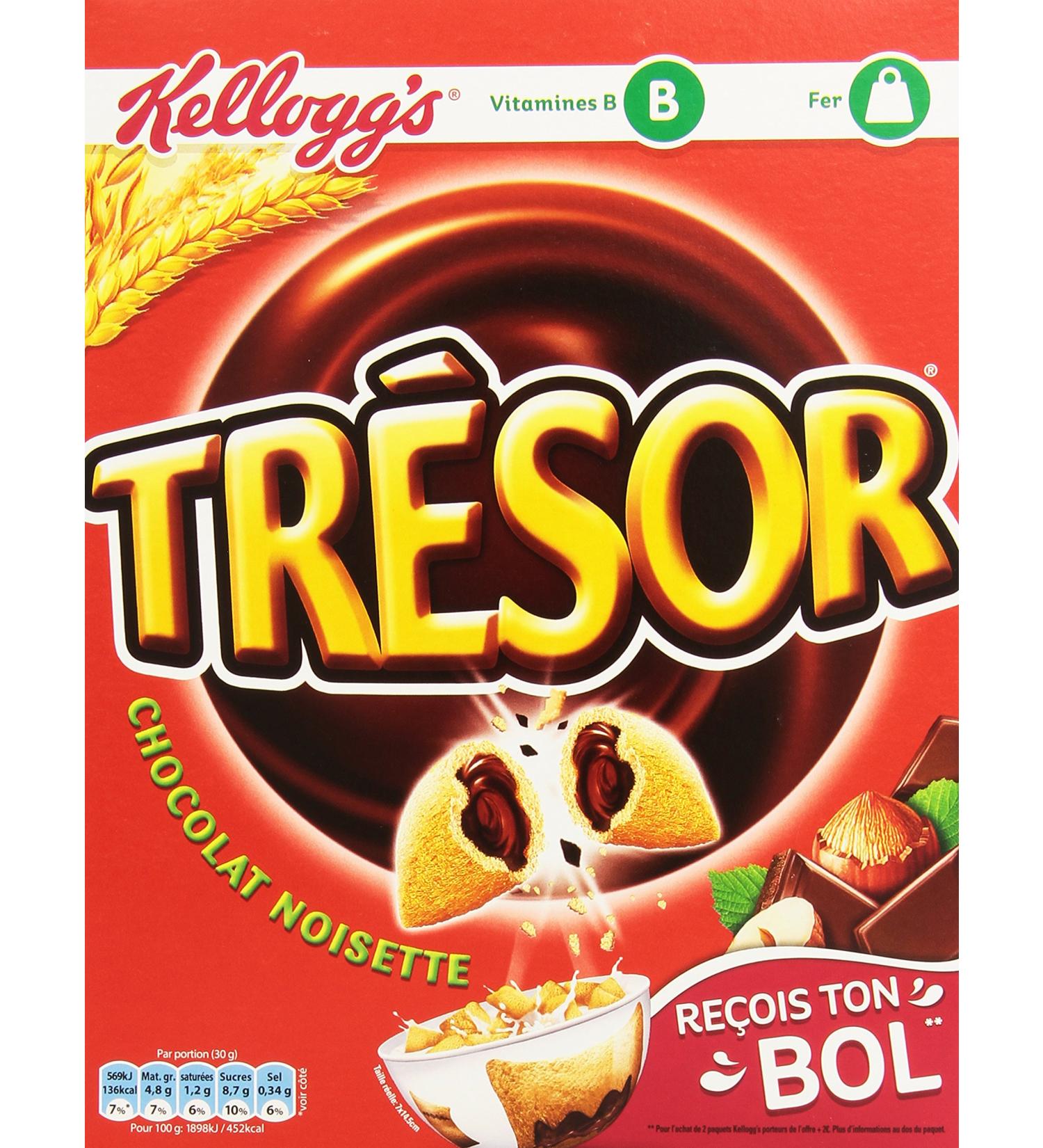 Kellogg's Treasure Chocolate Hazelnut Cereal 400g - Buy Online on GoSupps.com