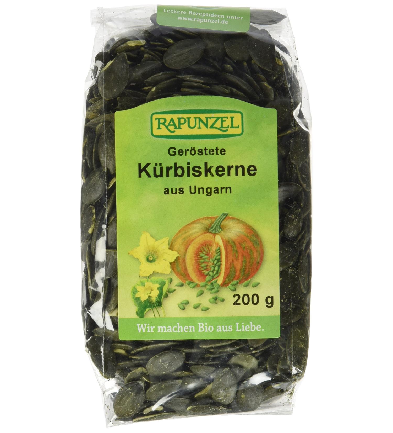 Buy Rapunzel Organic Roasted Pumpkin Seeds - Pack of 2 (2 x 200g) | Healthy Snack International Shipping - Buy Online on GoSupps.com