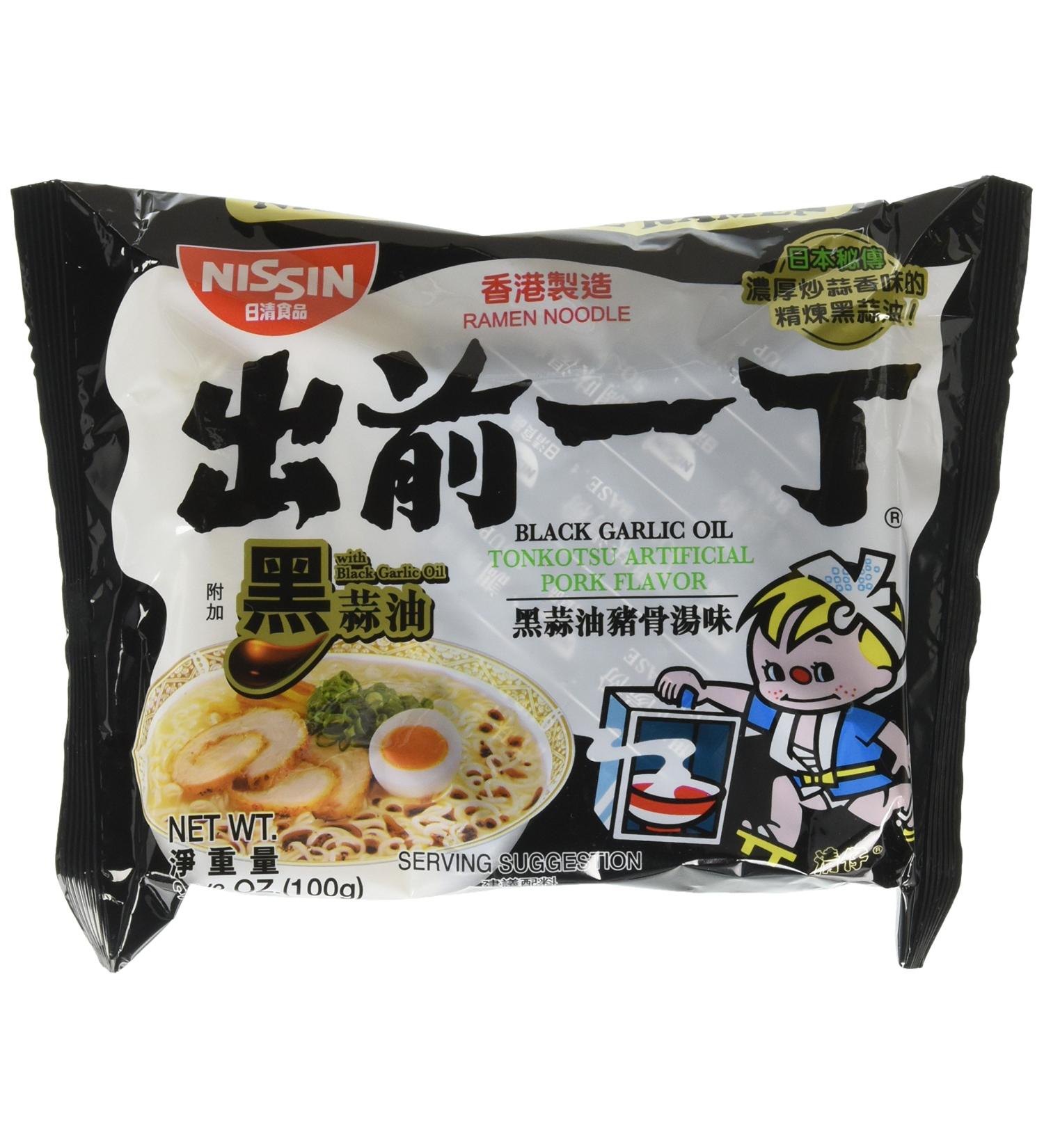 Nissin Demae Black Garlic Oil Instant Ramen Noodles 3.5oz (30 Pack) - Buy Online on GoSupps.com