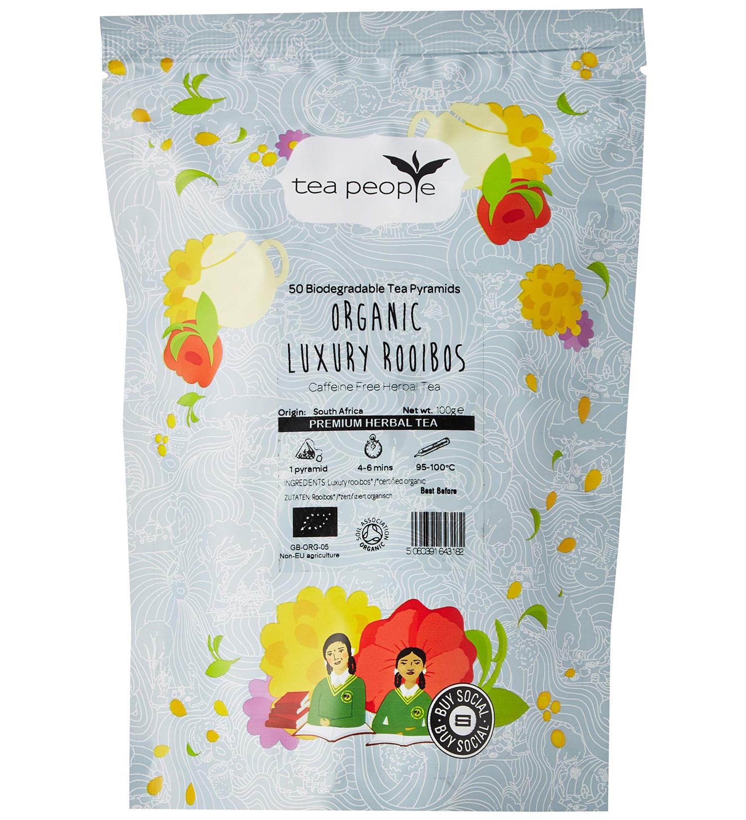 Tea People Organic Luxury Rooibos Pyramid Refill Pack - 50 Count - Buy Online on GoSupps.com