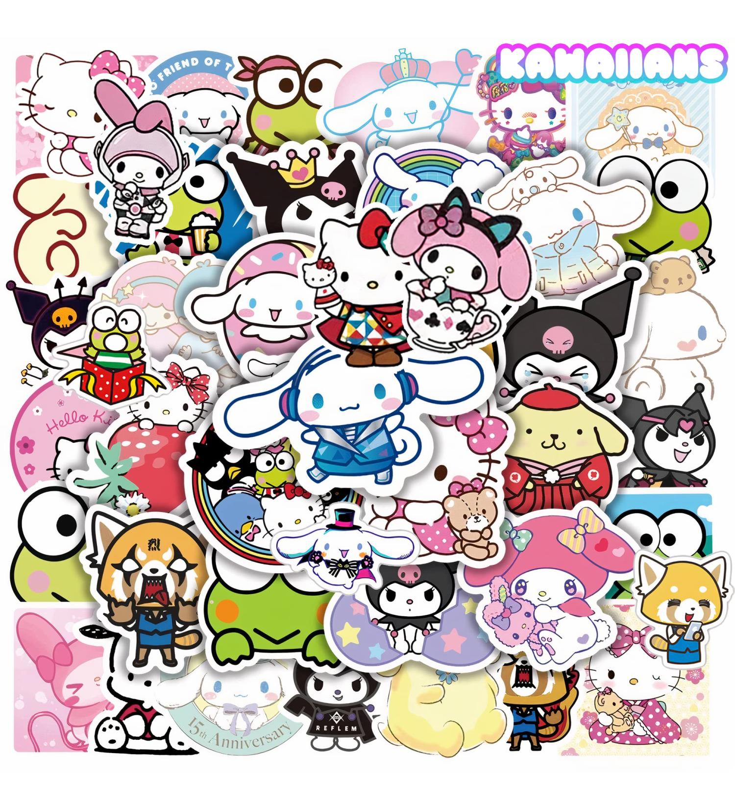 KAWAIIANS 100PCS Cute Japanese Anime Stickers for Kids, Teens, Girls, Adults - Buy Online on GoSupps.com