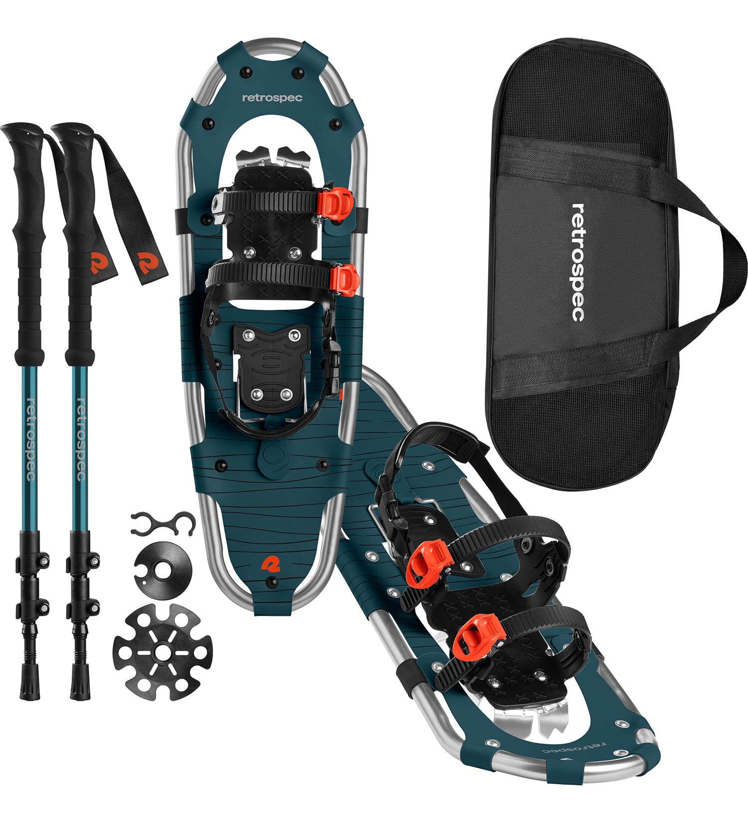 Retrospec Drifter Snowshoes & Trekking Poles Bundle - Superior Blue 25 - Buy Online on GoSupps.com