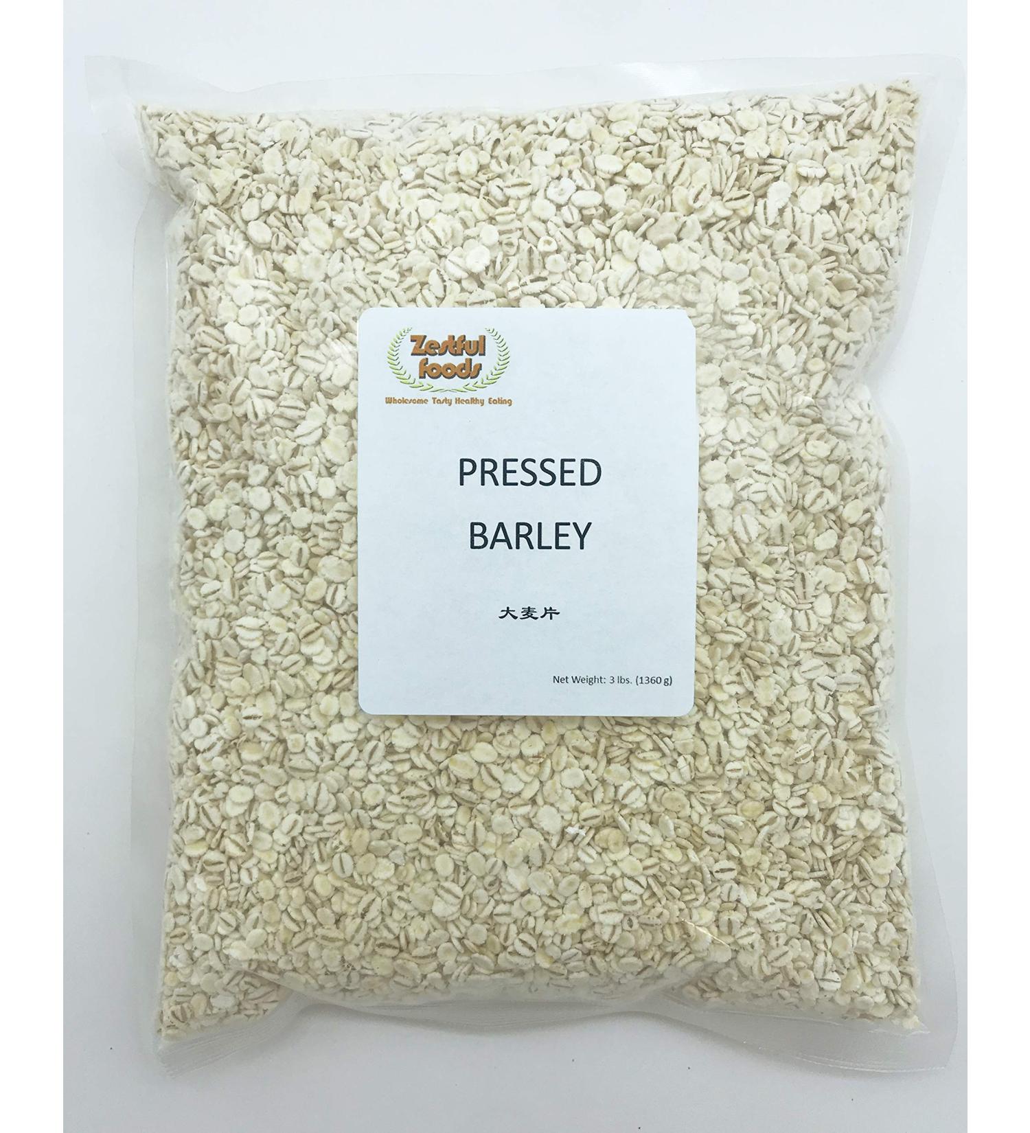 Zestful Foods Whole Grain Rolled Barley | USA Grown | 3 Pounds - Buy Online on GoSupps.com