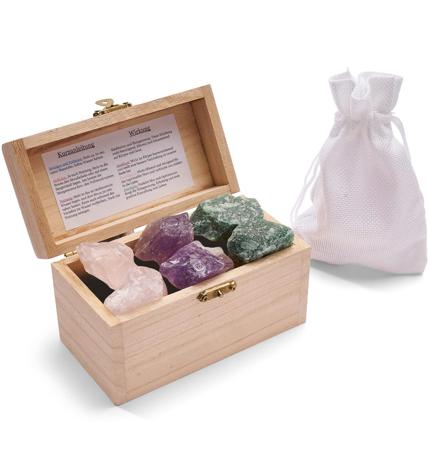 Premium Natural Water Stones for Meditation & Relaxation | Healing Gem Mixture for Clean Source Water - Buy Online on GoSupps.com