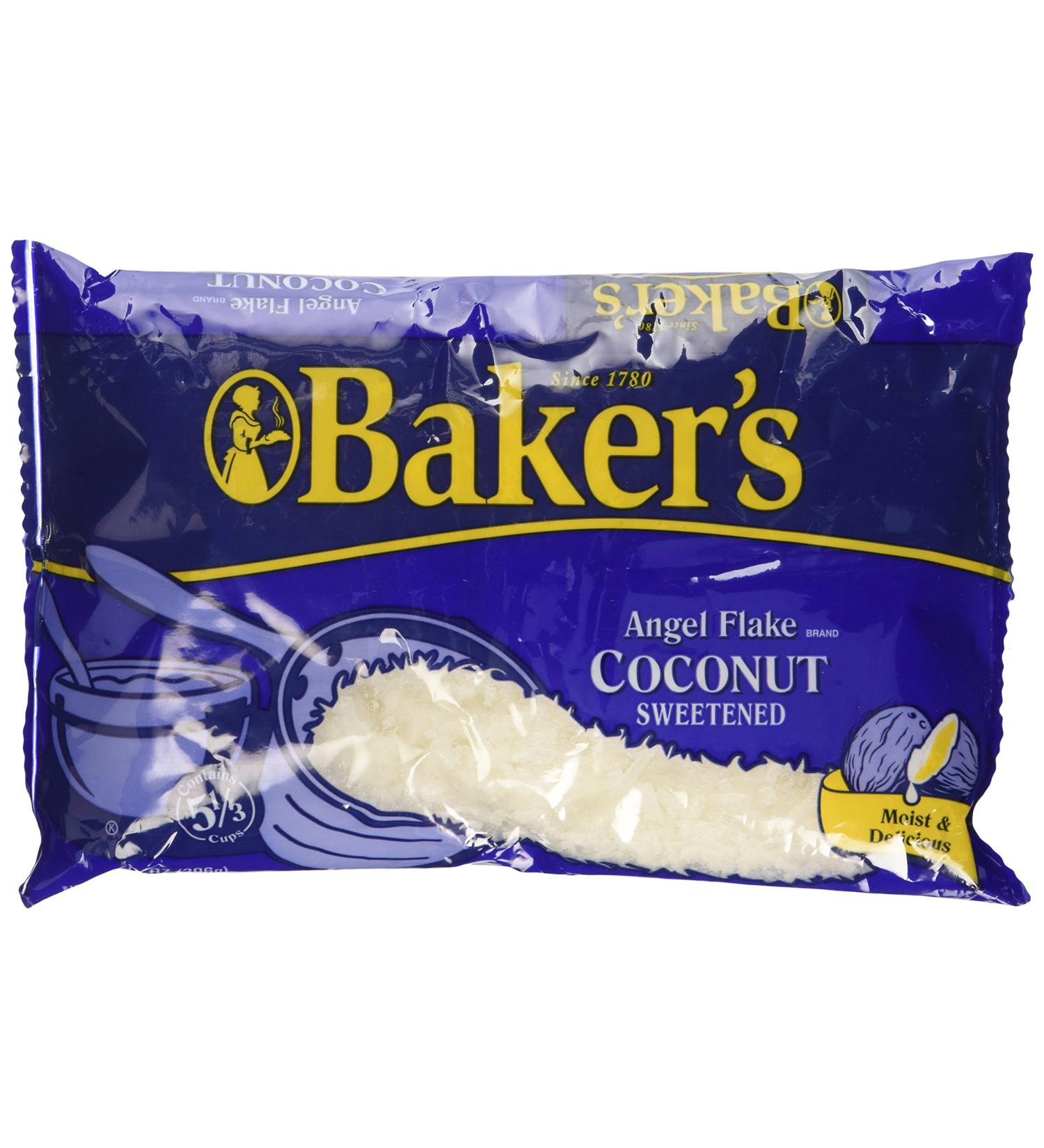 Bakers Angel Flake Sweetened Coconut 14 oz (Pack of 2) - Buy Online on GoSupps.com