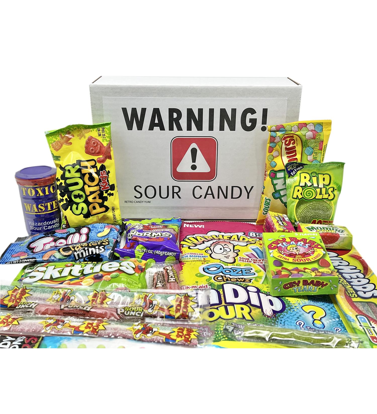 Sour Candy Variety Pack Gift Basket for Birthdays & Thank You - Includes Sour Straws & Belts for Kids, Adults, Men, Women, Teens & Children - Buy Online on GoSupps.com