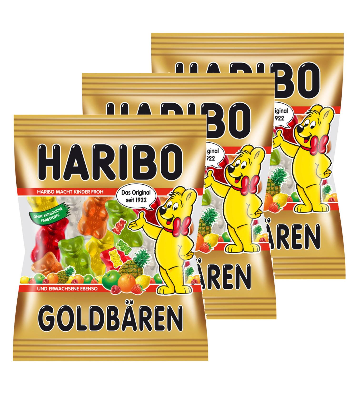 Haribo Goldbaren (Gold Bears) Original German - 3 Pack x 200g - Buy Online on GoSupps.com