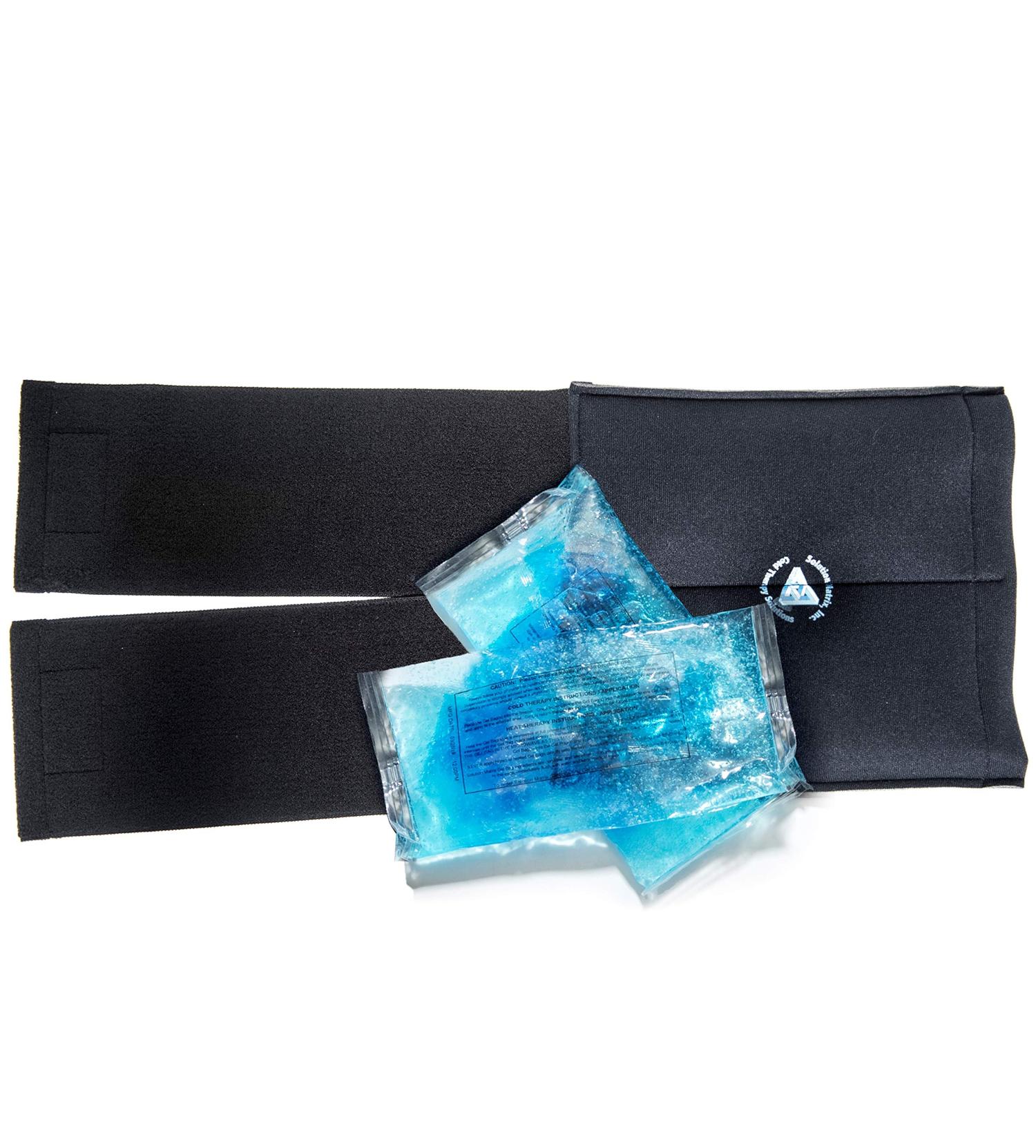 Solution Matrix Knee Wrap Kit - Reusable Cold Gel Pack for Knee Pain Relief | Universal Size for Superior Compression | 3 Hour+ Relief - Buy Online on GoSupps.com