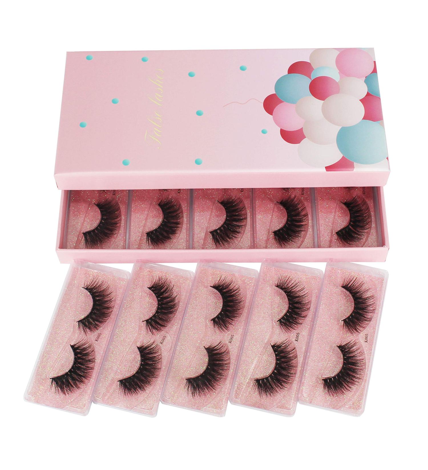 10 Pairs 3D Soft Mink False Eyelashes - Handmade Wispy Fluffy Long Lashes | Natural Eye Extension Makeup Kit (K005) - International Shipping - Buy Online on GoSupps.com