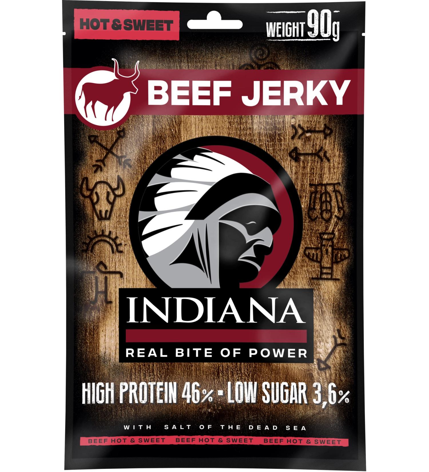 Indiana Jerky Beef Jerky (Beef Hot & Sweet 90 g)