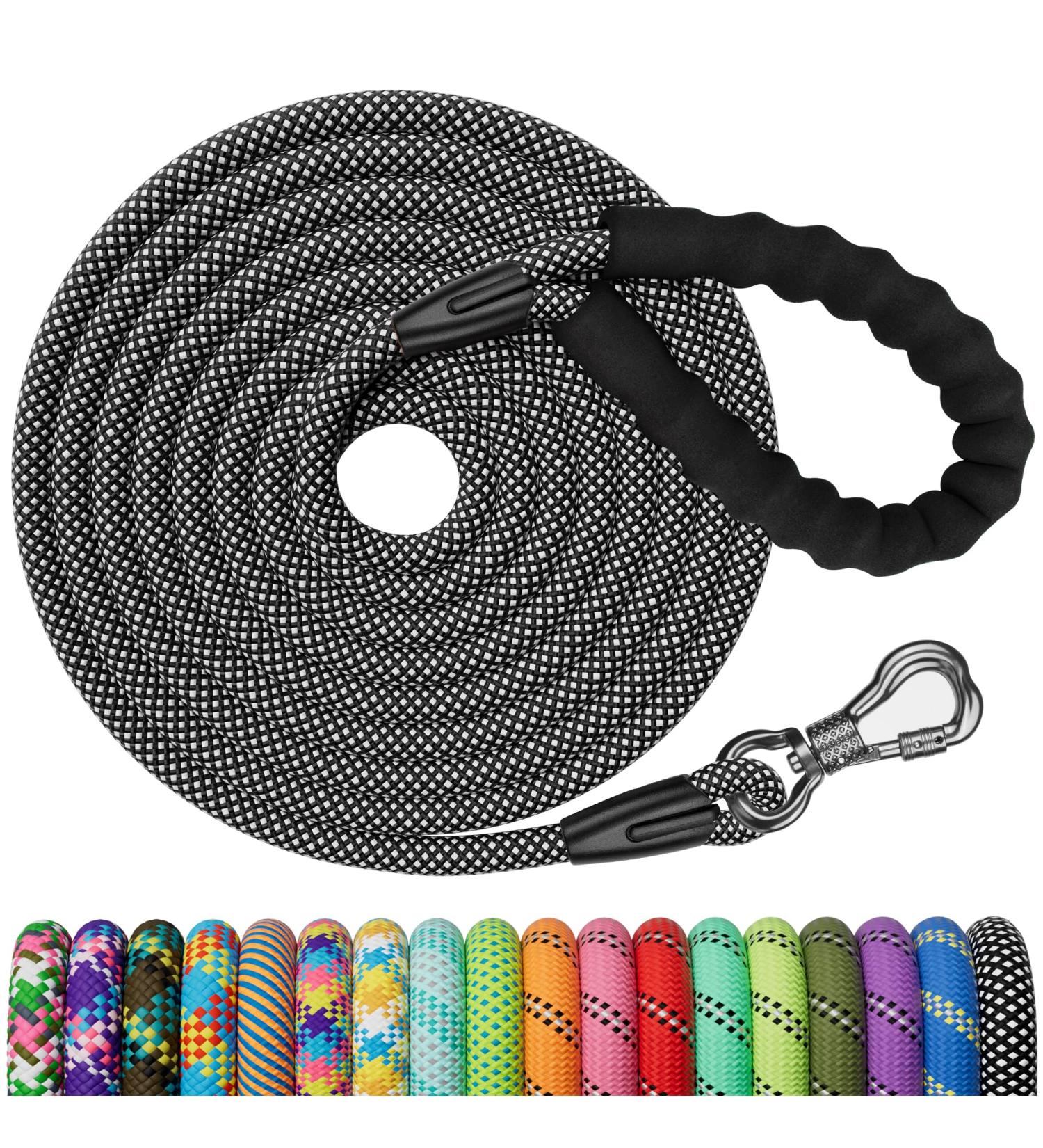 X XBen Dog Leash - Durable 1.5m to 30m Training Line with Padded Handle & Robust Carabiner for Small/Medium Dogs - International Shipping Available - Buy Online on GoSupps.com