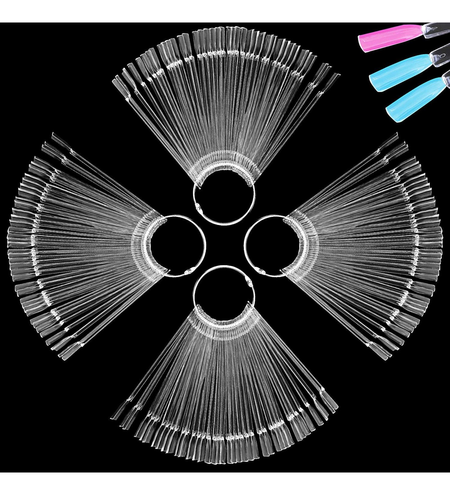 ZOENHOU 400 PCS Transparent Nail Polish Sticks - Perfect for Nail Art Practice and Display | Home DIY 400PCS Transparent - Buy Online on GoSupps.com