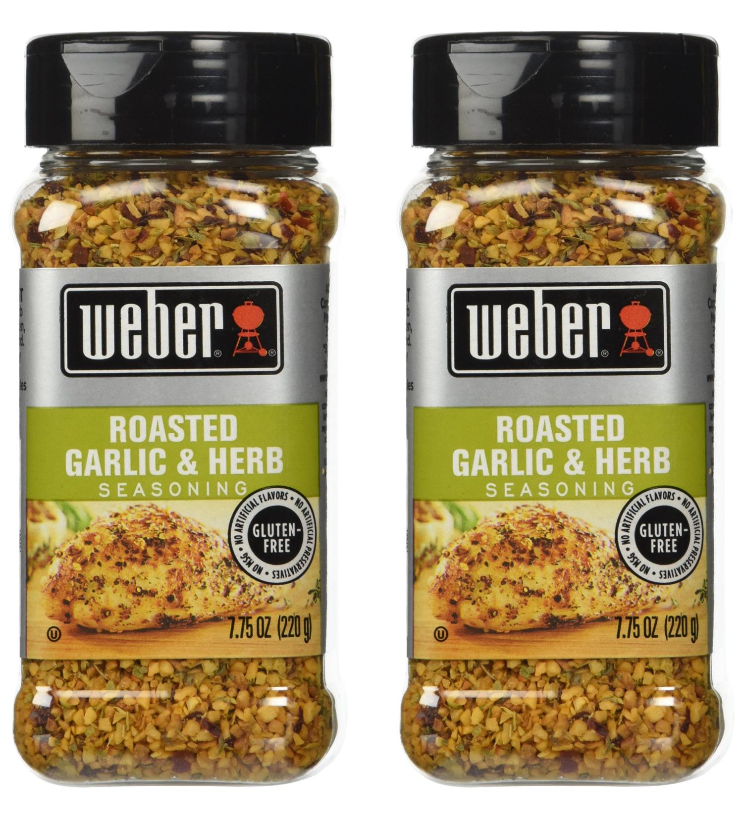 Weber Roasted Garlic and Herb Seasoning 7.75 oz - 2 Pack - Buy Online on GoSupps.com