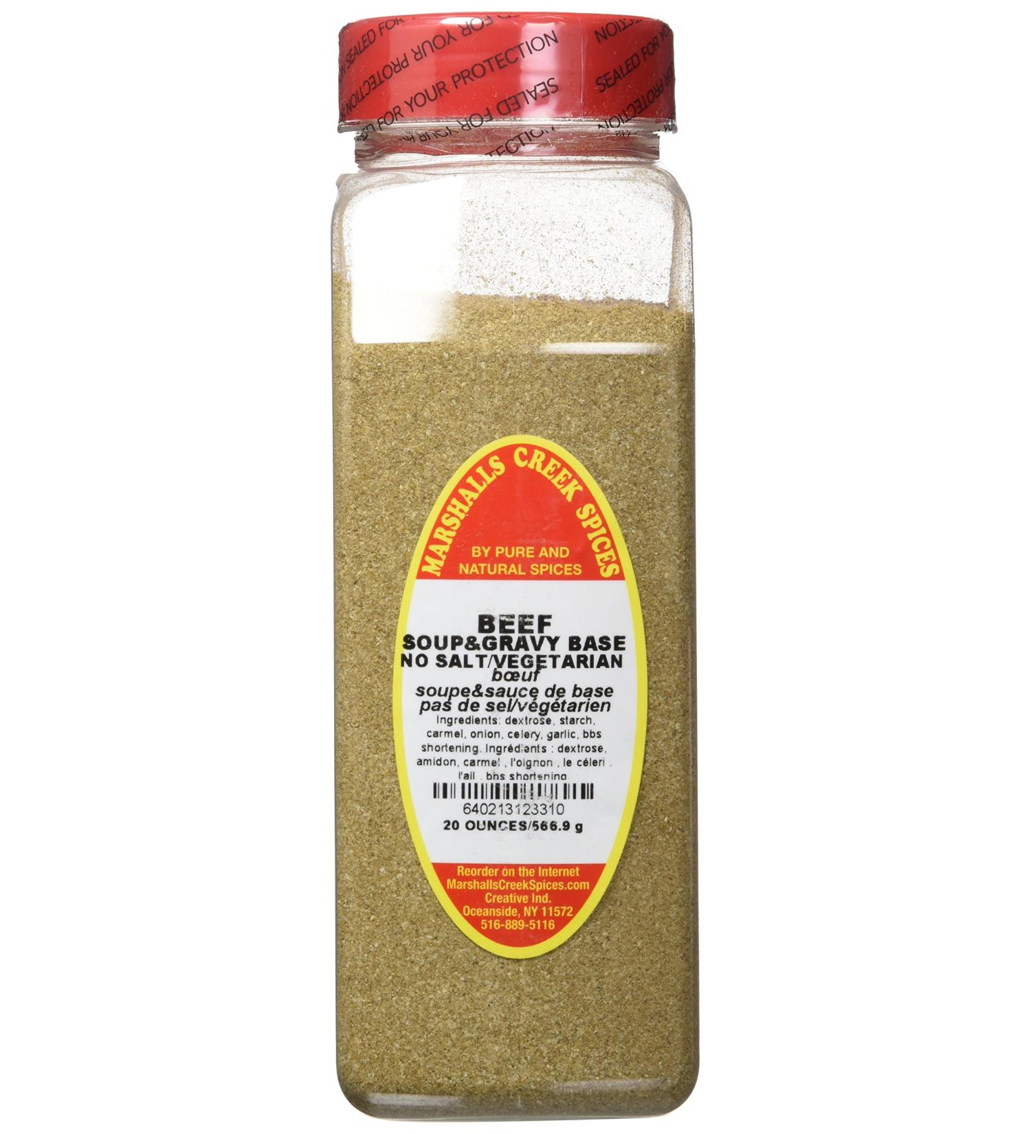 Marshalls Creek Spices Vegetarian Soup Gravy Base Seasoning Beef XL Size 20 Ounce - Buy Online on GoSupps.com
