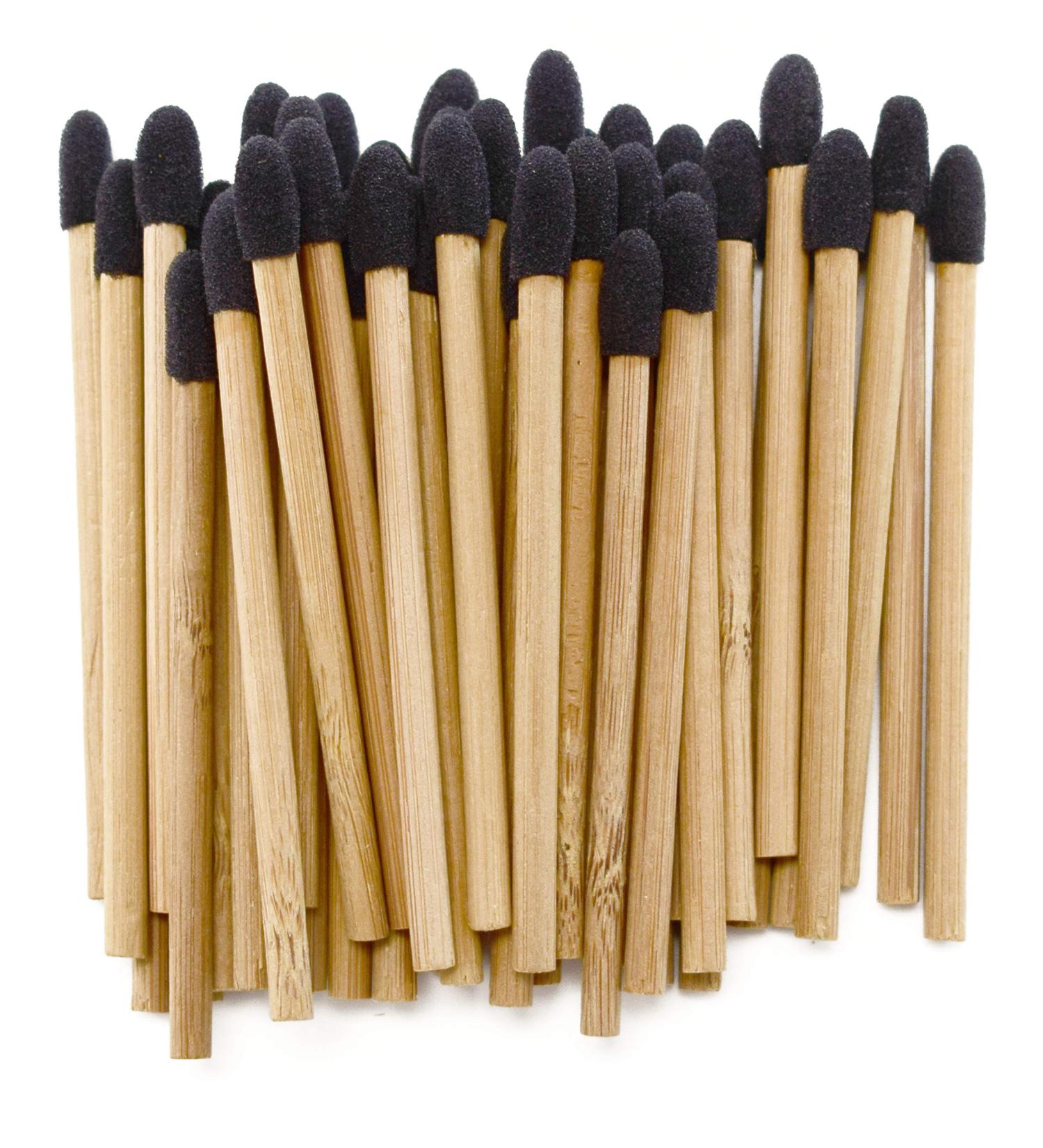 Artist's Choice Bamboo Eye Shadow Applicators - Eco-Friendly, Soft Pads for Effortless Blending | Single-End Design for Monochromatic Looks | Professional Single-Use Option - Buy Online on GoSupps.com