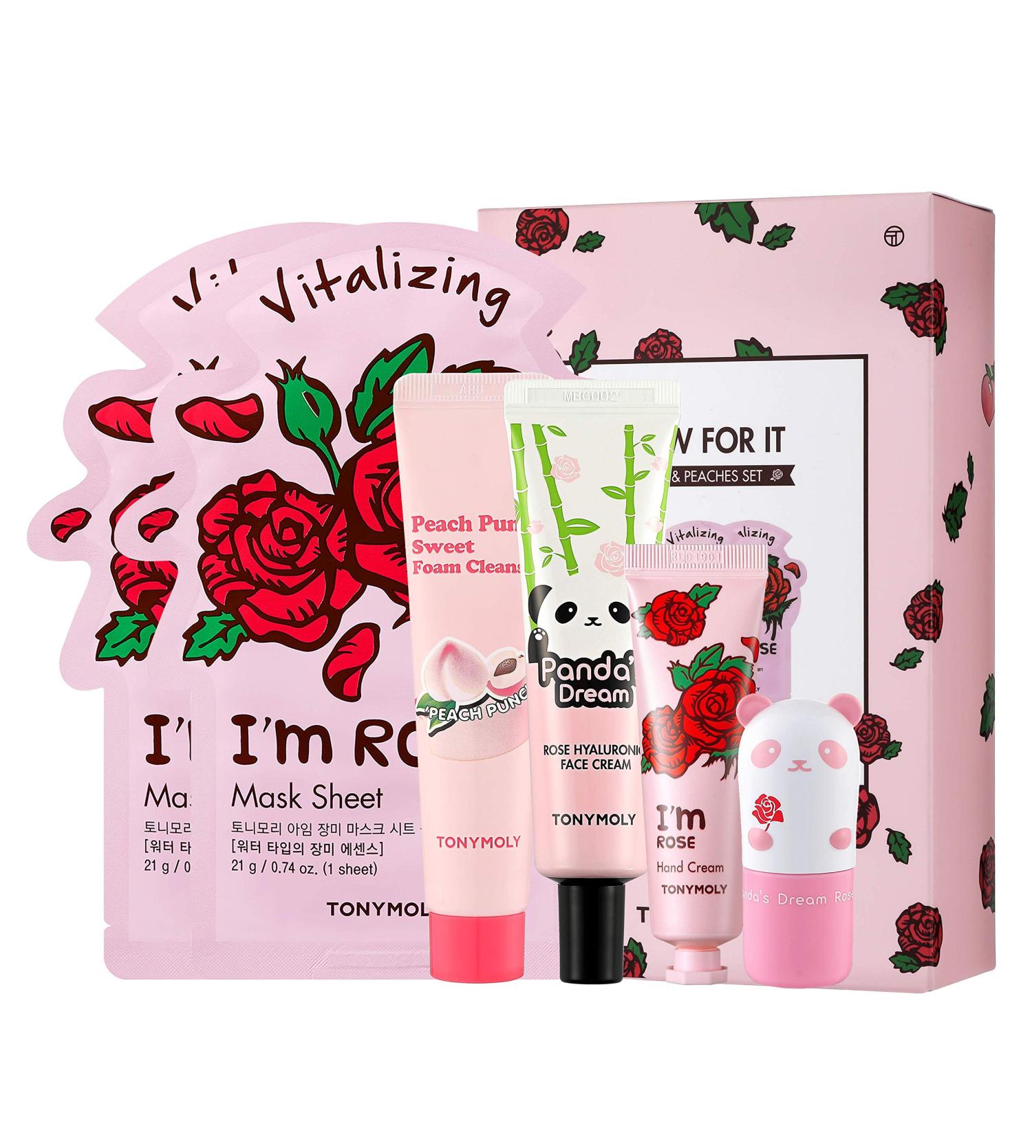 Tony Moly Glow For It Roses & Peaches Set 6 Piece Set