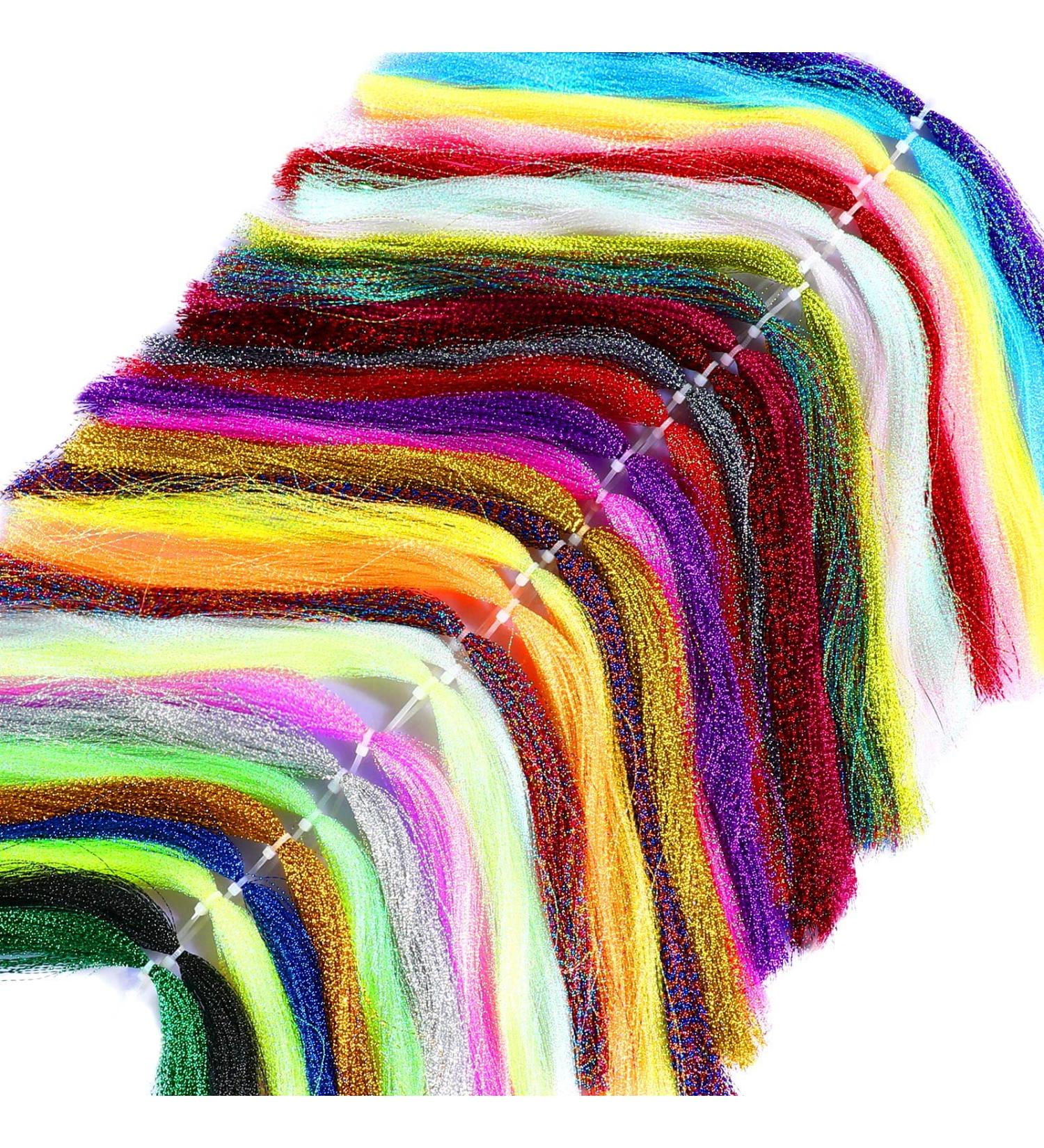 BBTO 30 Set Fly Tying Kit - Crystal Flash Materials in 30 Colors for Spiral Jig Tieing - Fishing Lure Making Supplies - Outdoor Fishing DIY Accessory - Buy Online on GoSupps.com