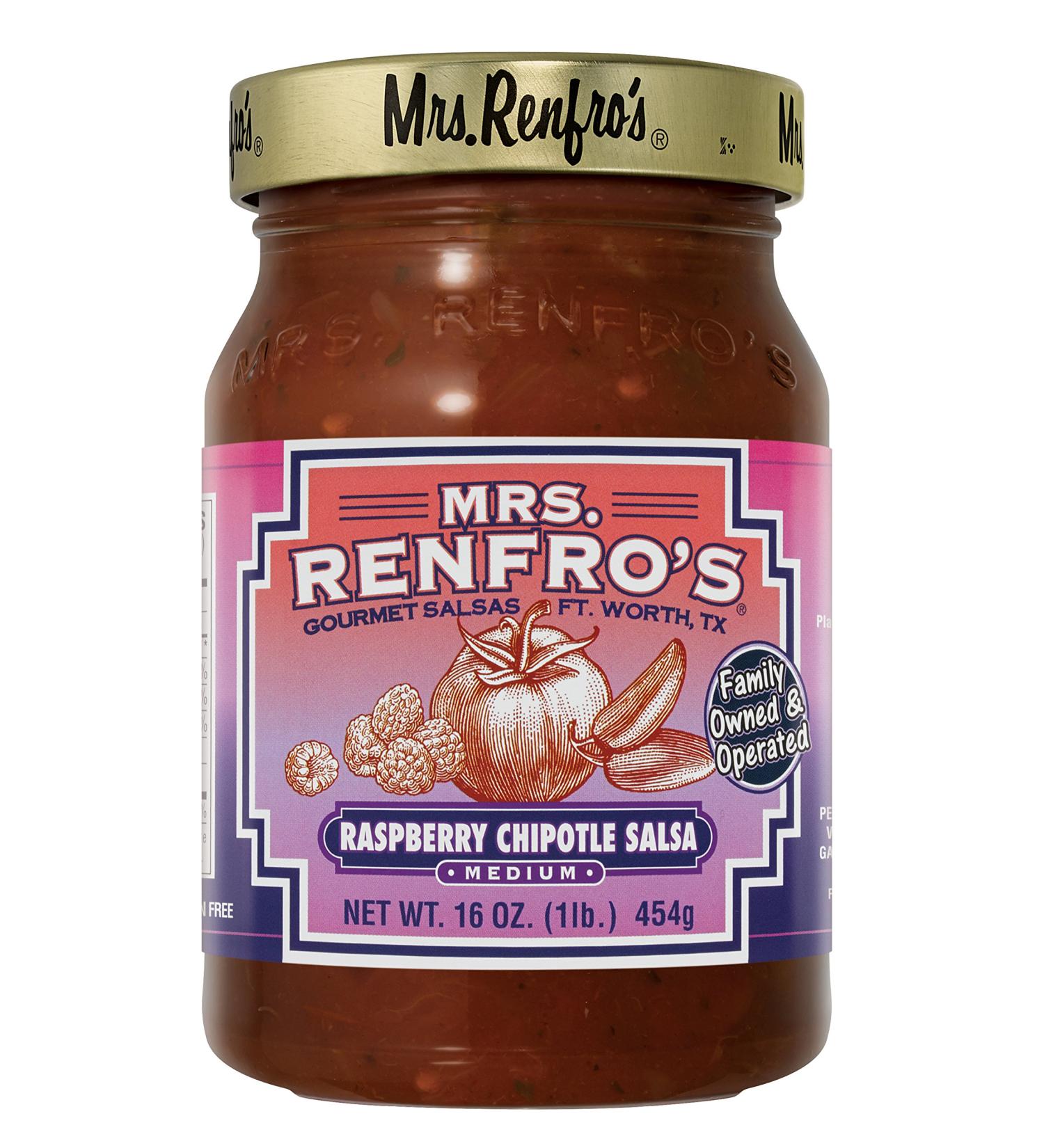MRS RENFRO Chipotle Raspberry Salsa 16 oz - Bold & Zesty Flavor - Buy Online on GoSupps.com
