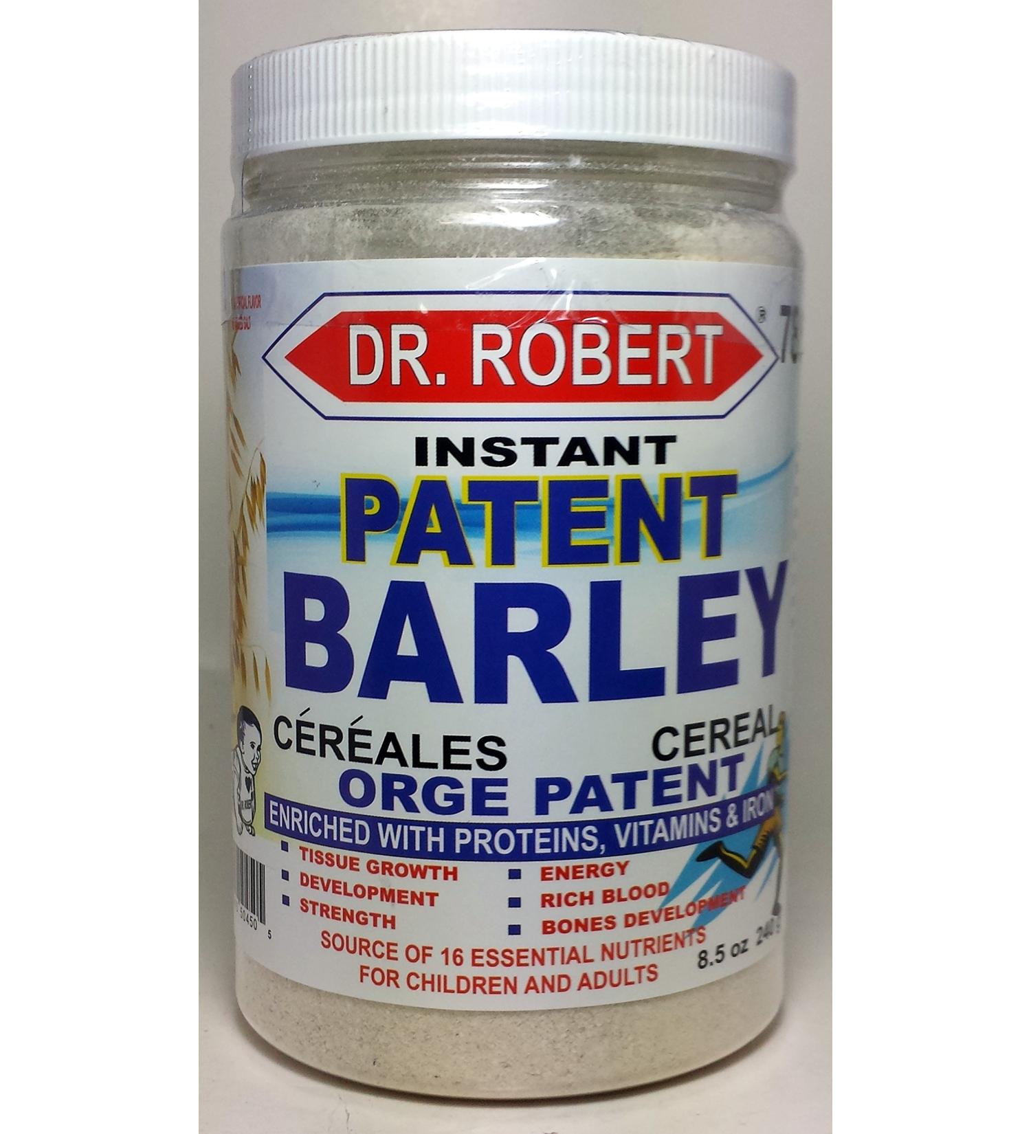 Dr. Robert Instant Patent Barley 8.5 oz - Organic Superfood for Health & Wellness - Buy Online on GoSupps.com
