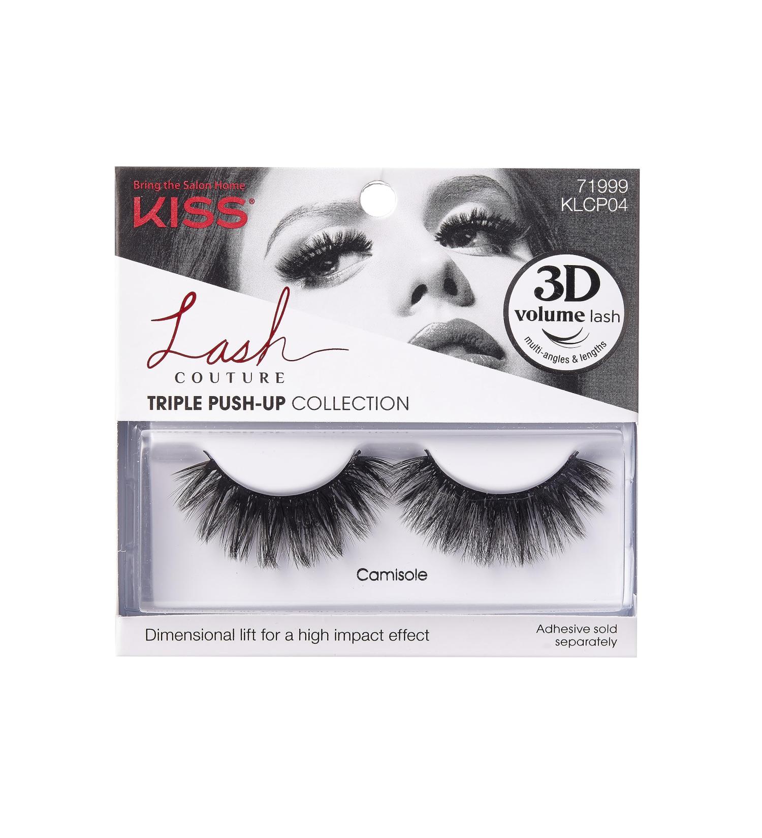 KISS Lash Couture Triple Push Up Collection - 3D Volume False Eyelashes | Reusable Multi-Angle Design Style Camisole | Shop Internationally - Buy Online on GoSupps.com
