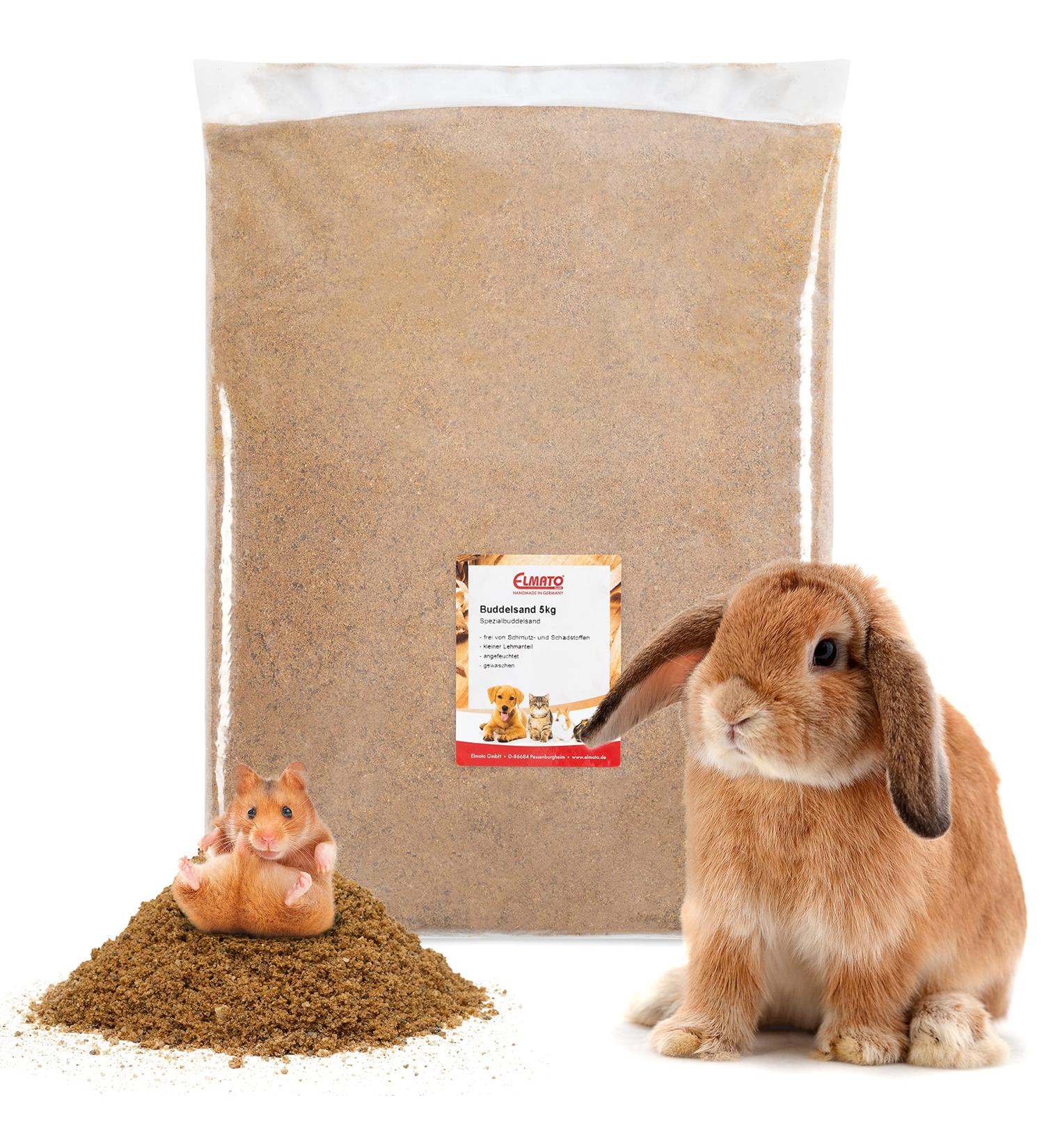 Elmato 12080 Special Digging Sand for Rabbits Hares & Rodents - 5 kg | International Shipping Available - Buy Online on GoSupps.com