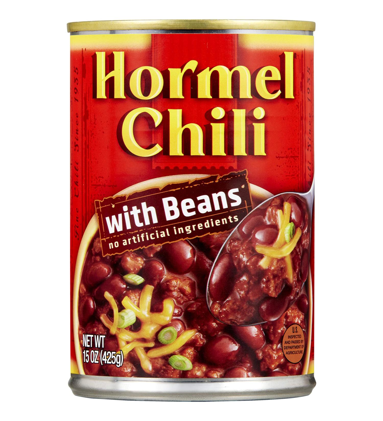 Hormel Chili With Beans 15 oz (Pack of 8) - Delicious and Convenient Chili Option - Buy Online on GoSupps.com
